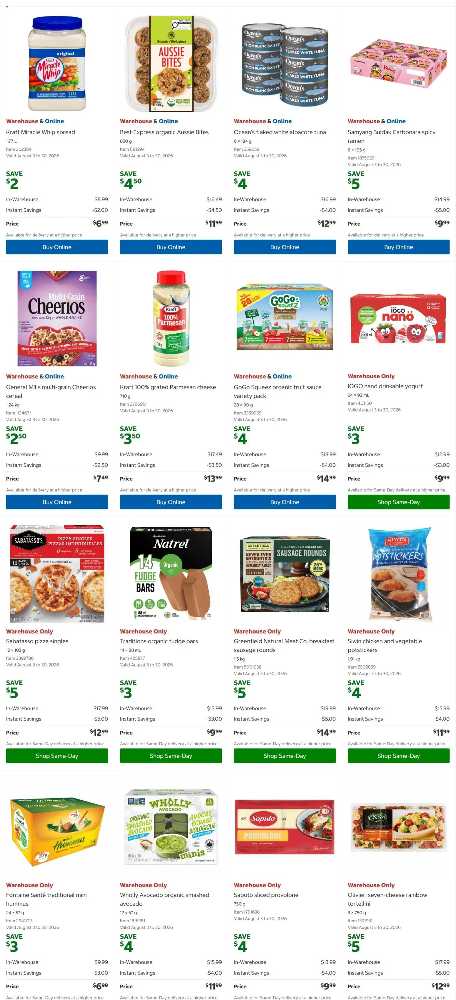 Costco weekly flyer from Aug 17, 2026 > weekly specials & deals from August 17 to August 30 2026 - flyer page 4