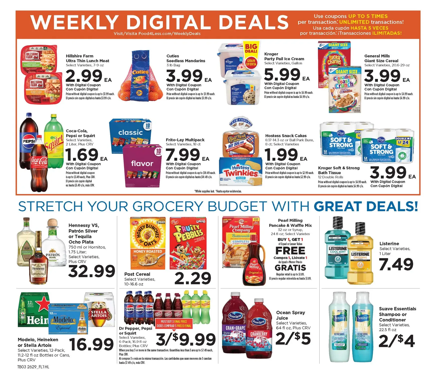 Weekly promotion Current Food 4 Less leaflet valid from Wednesday 08/19/2026 to Tuesday 08/25/2026 spanning from August 19 to August 25 2026 - Page 5 for Catalogue 365