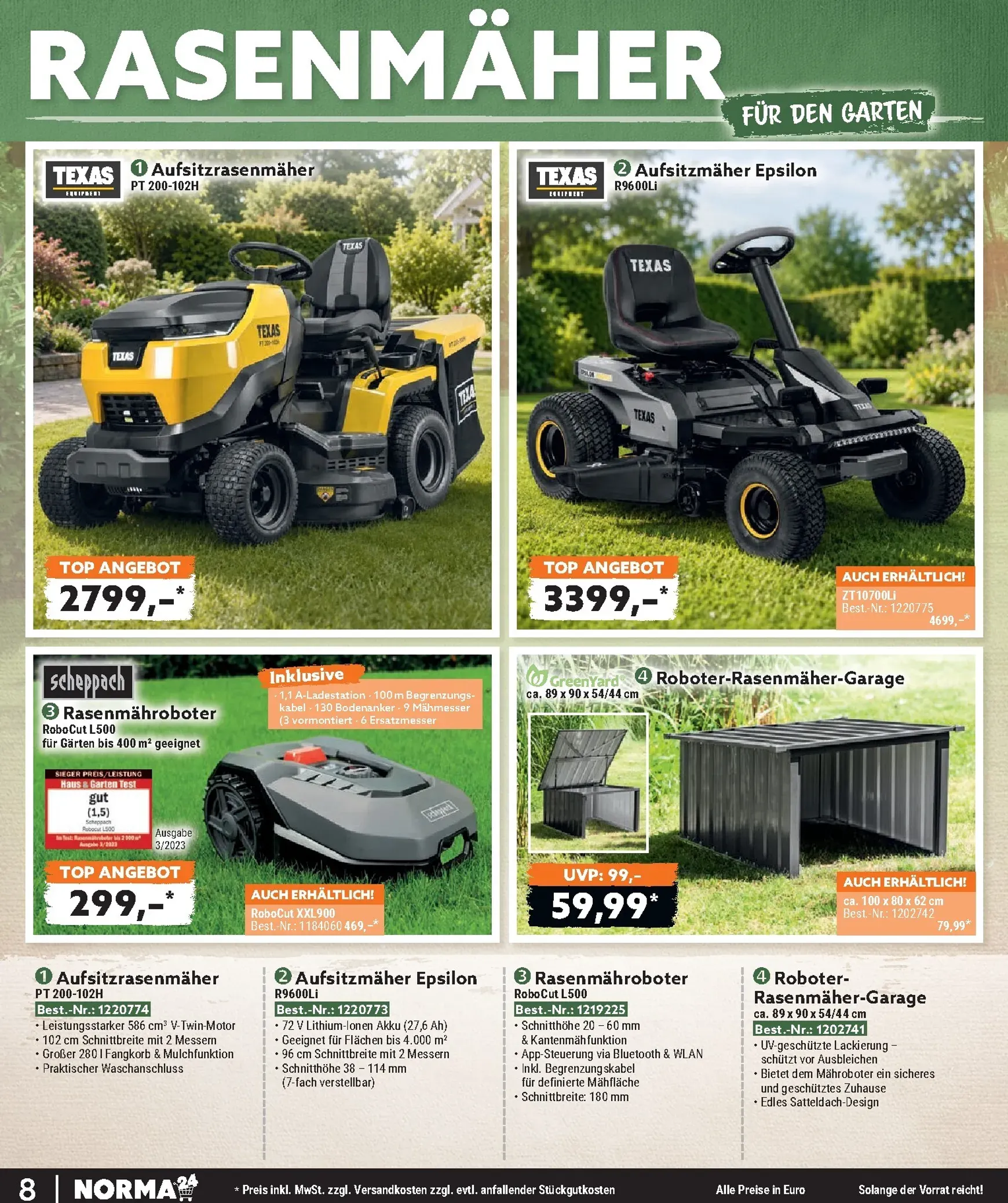 Norma - Bestellmagazin Prospekt – von Mittwoch 01.07.2026 bis Freitag 31.07.2026 von 1. Juli bis 31. Juli 2026 - Prospekt seite 8