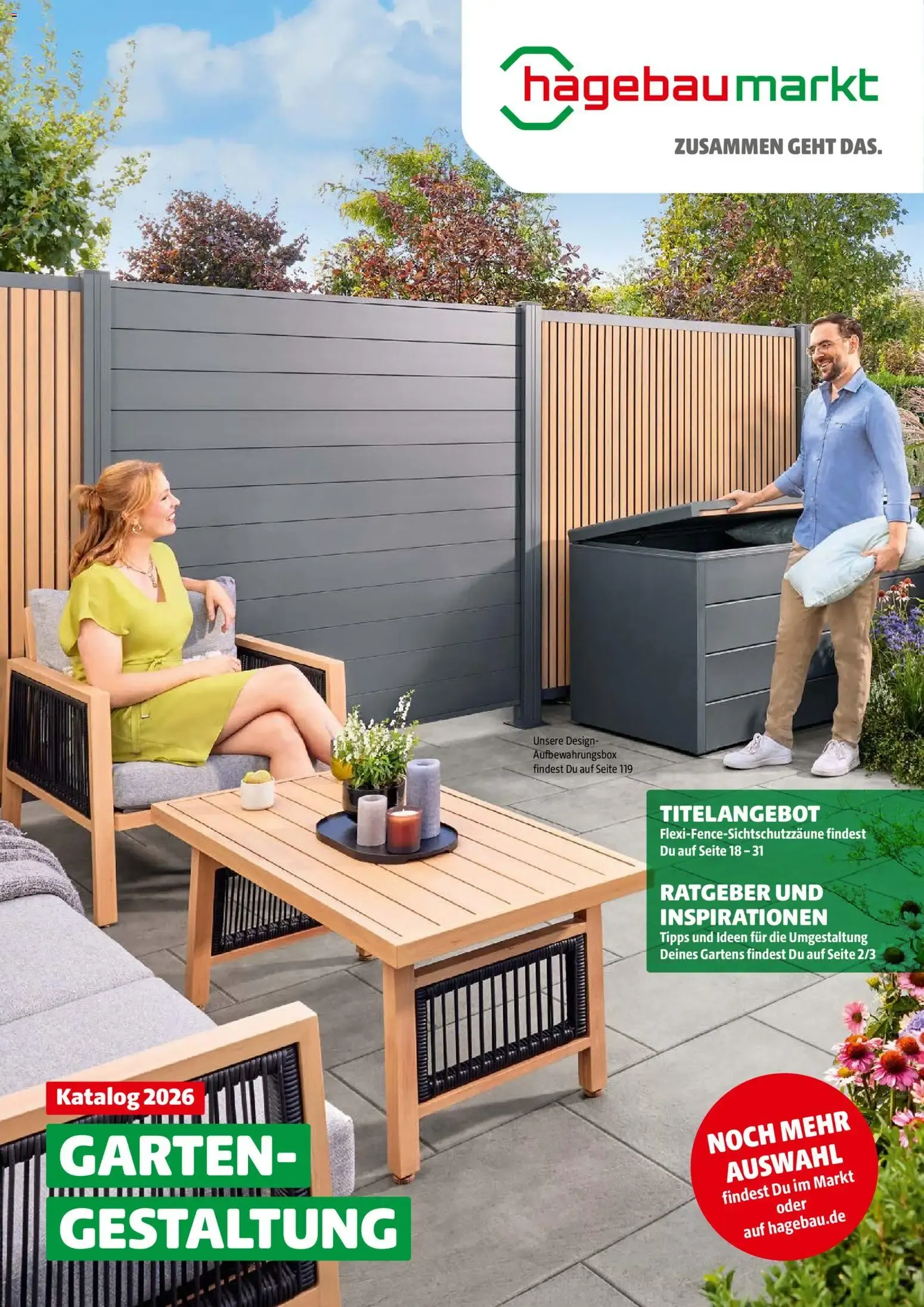 Hagebau Gartengestaltungsortiment (ab 02.03.2026) zum Blättern von 2. März bis 31. Dezember 2026 - Prospekt seite 1