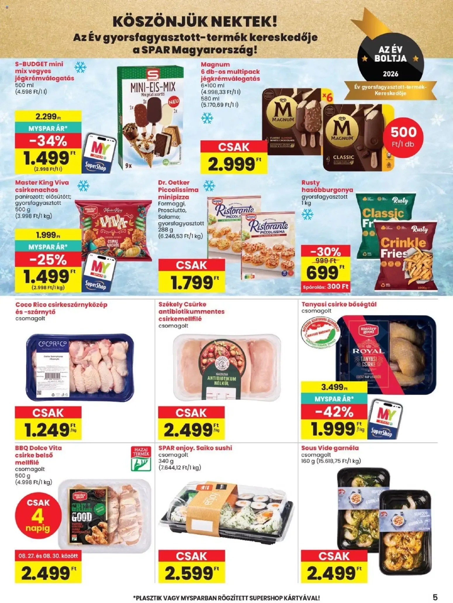 Katalógus SPAR Szülinapi akciók és szuper árak! augusztus 27.-tól szeptember 2.-ig 2026. - Oldal 5