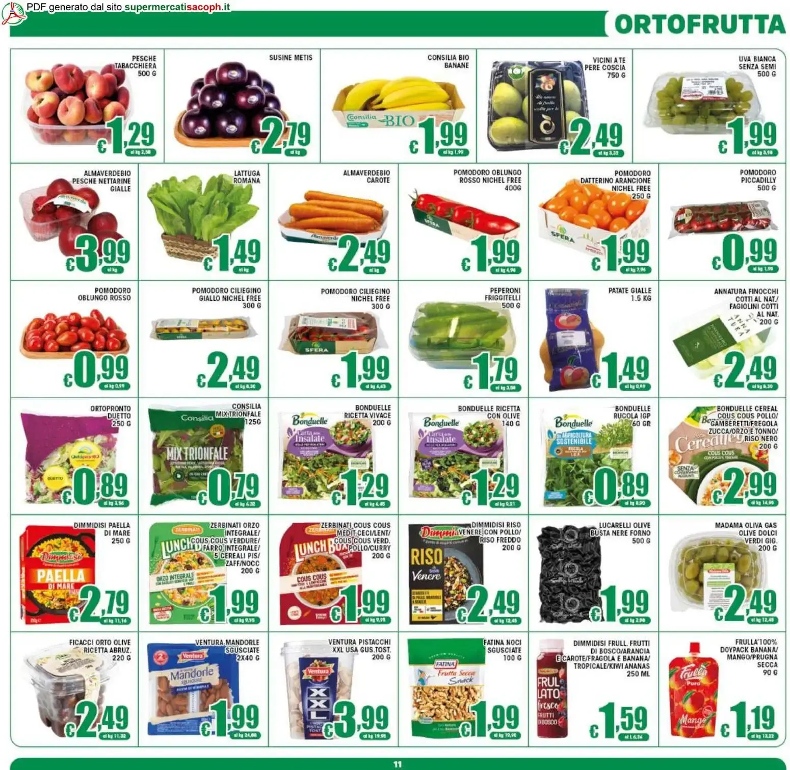 Sacoph volantino dal 31/07/2026 - online Offerte da 31 luglio a 11 agosto di 2026 - Pagina del volantino 11