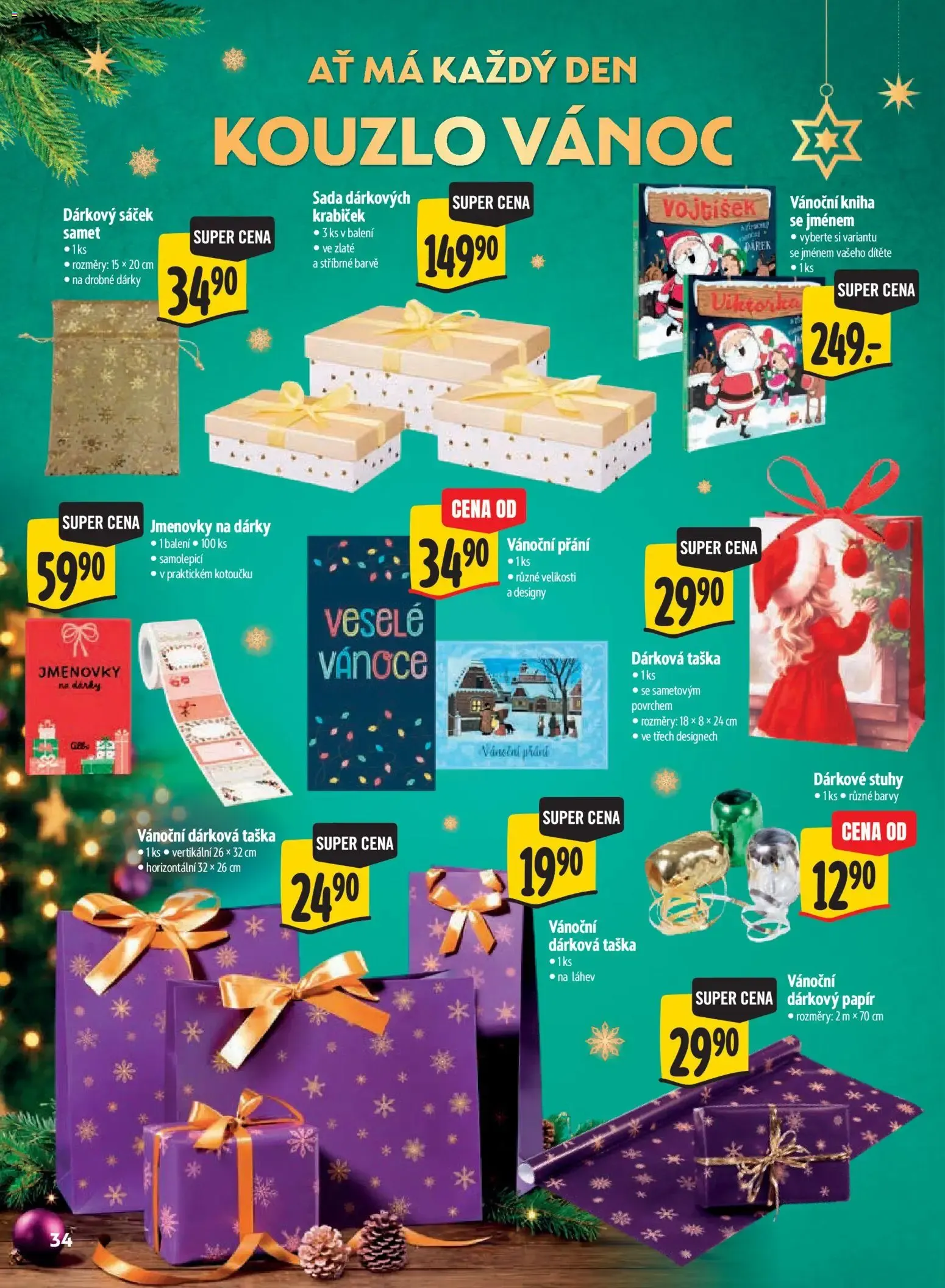 Albert leták - Hypermarket Kouzlo Vánoc od 29.10.2026 - Akční leták - 29. října 17. listopadu 2026 - Page 34