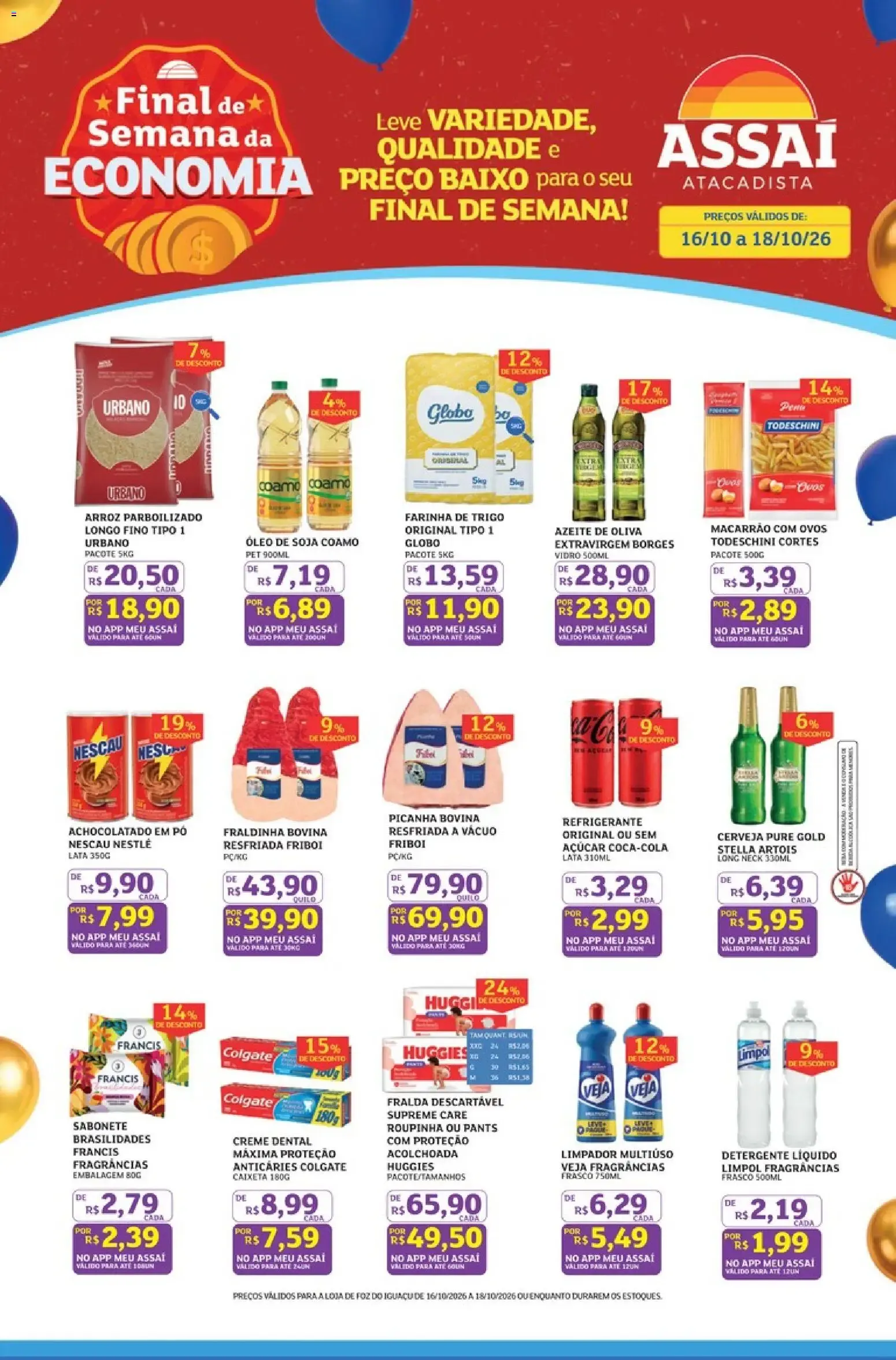 Encarte de Assaí Atacadista ofertas - PR de 16/10/2026 | Promoções Online 16 de outubro até 18 de outubro 2026 - Pagina 1