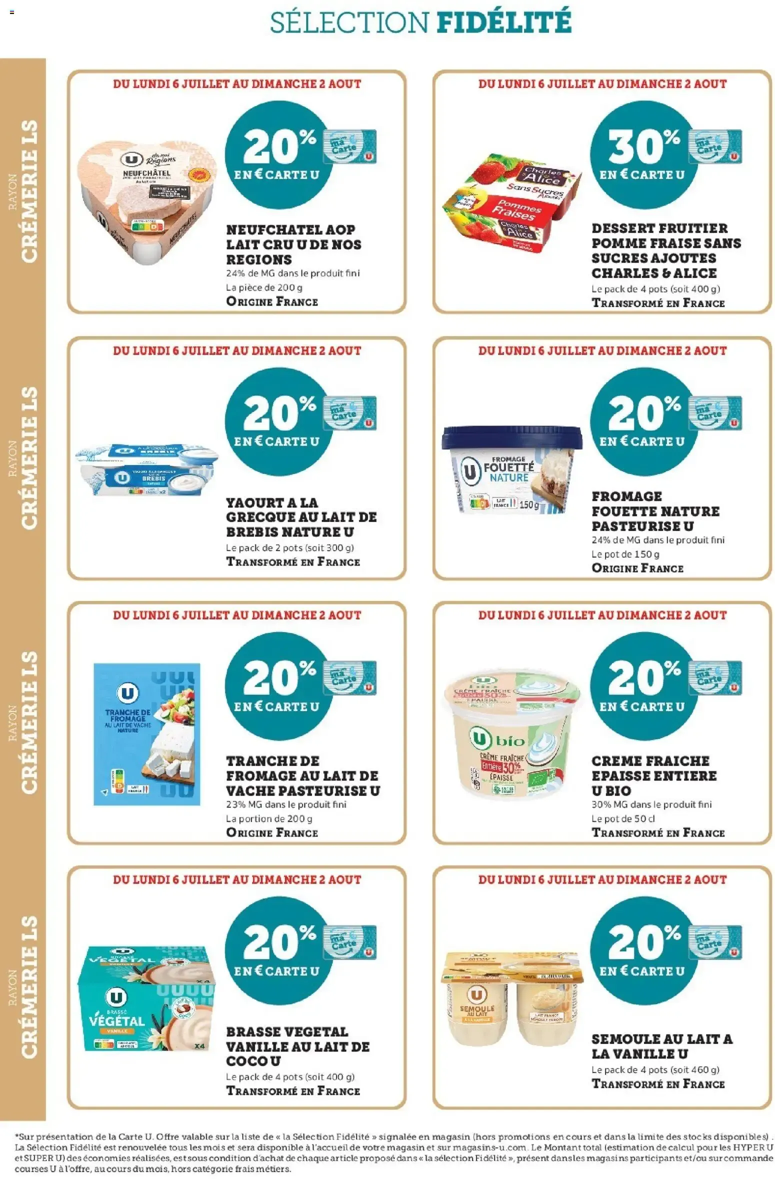 Hyper U - Ma sélection Carte U Juillet à partir du 06/07/2026 - promo en ligne du 6 juillet au 2 août 2026 - Catalogue page 6