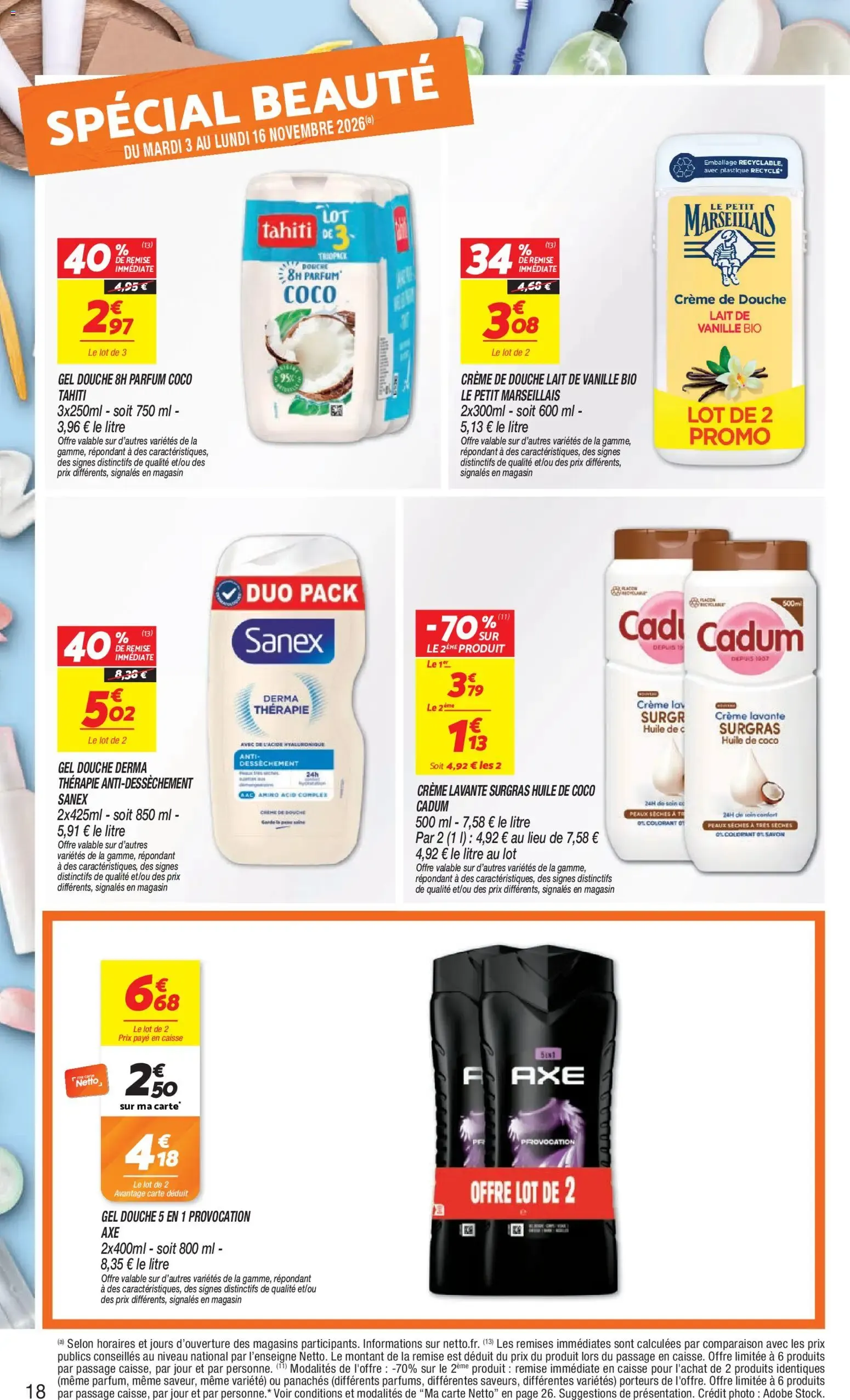 Netto - Temps fort Novembre à partir du 03/11/2026 - promo en ligne du 3 novembre au 9 novembre 2026 - Catalogue page 18