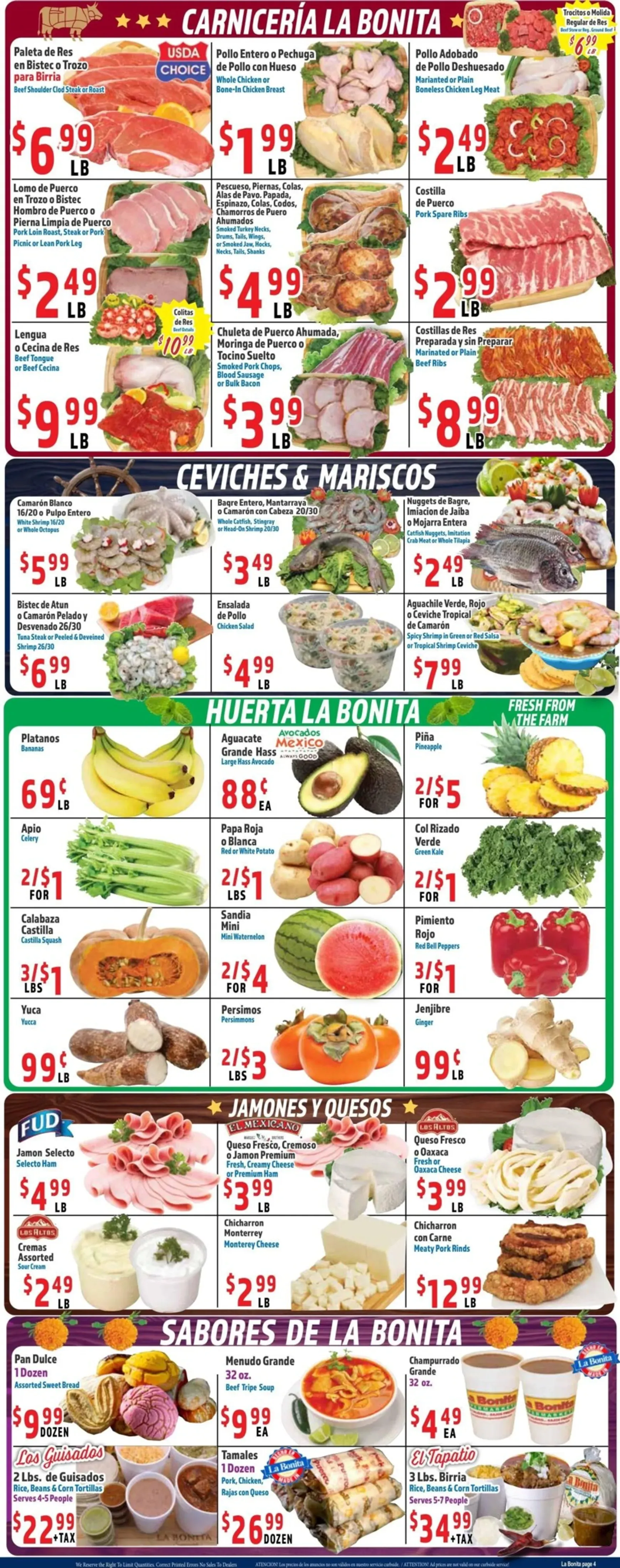 Weekly ad Current La Bonita leaflet valid from Wednesday 10/07/2026 to Tuesday 10/13/2026 from October 7 to October 13 2026 - Page 4