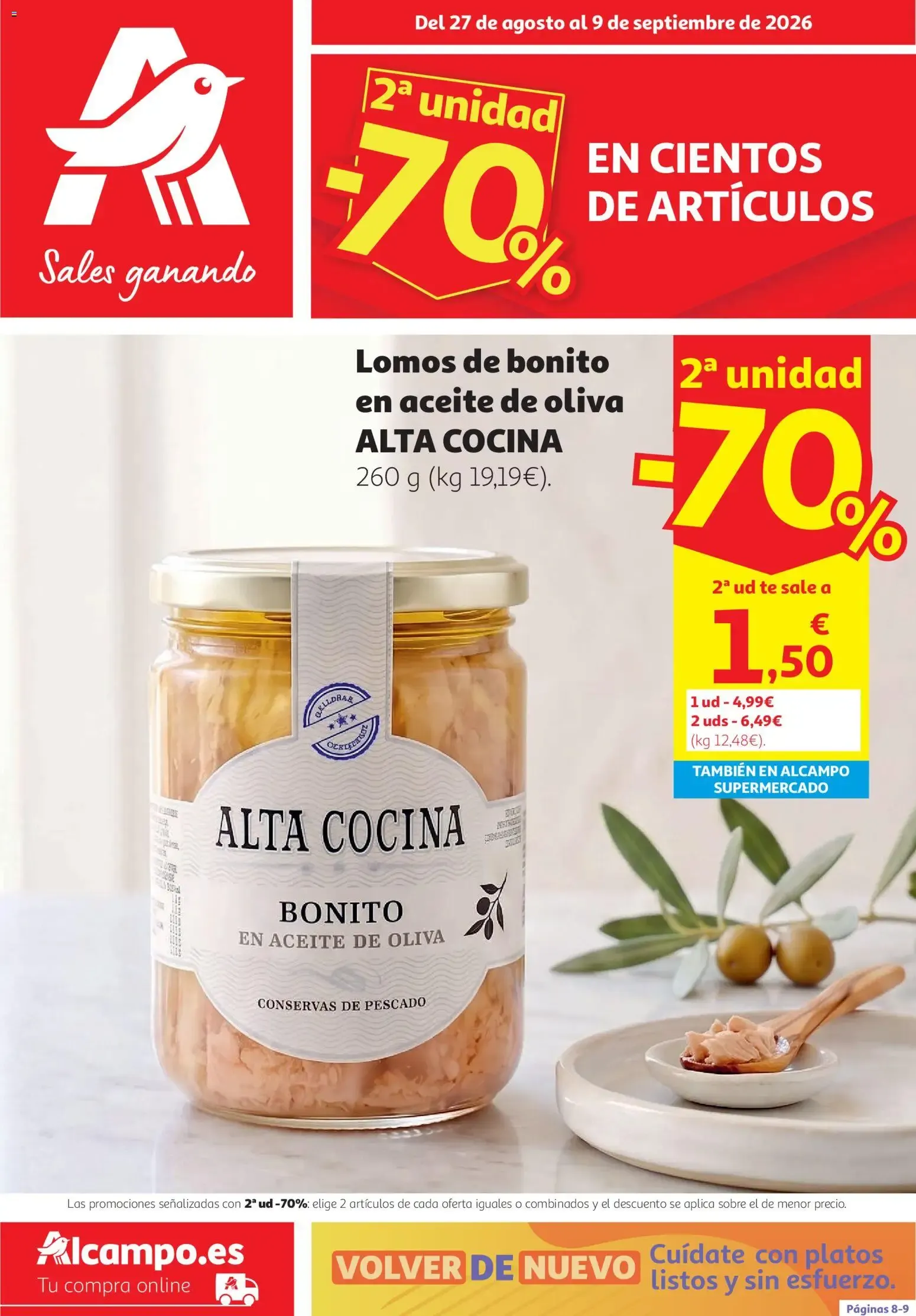Catálogo de Alcampo Sales ganando 27 de agosto al 9 de septiembre 2026 - Página 1