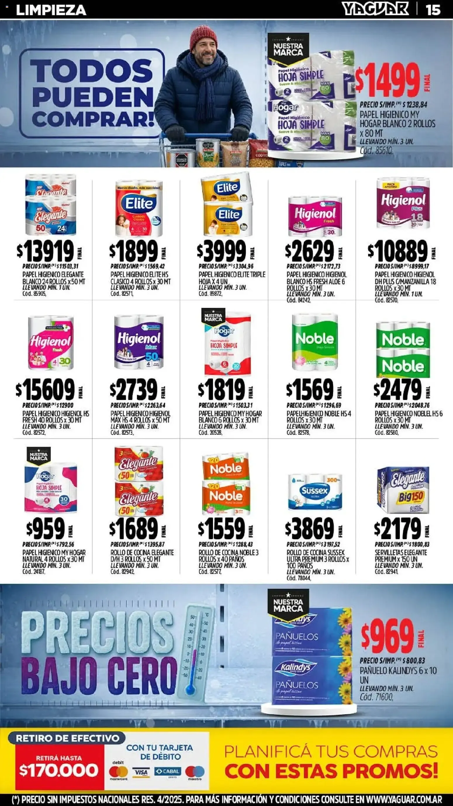 Ofertas de Mayorista Yaguar - Precios Bajo Cero 20 de julio al 26 de julio 2026 - Página 15 del catálogo