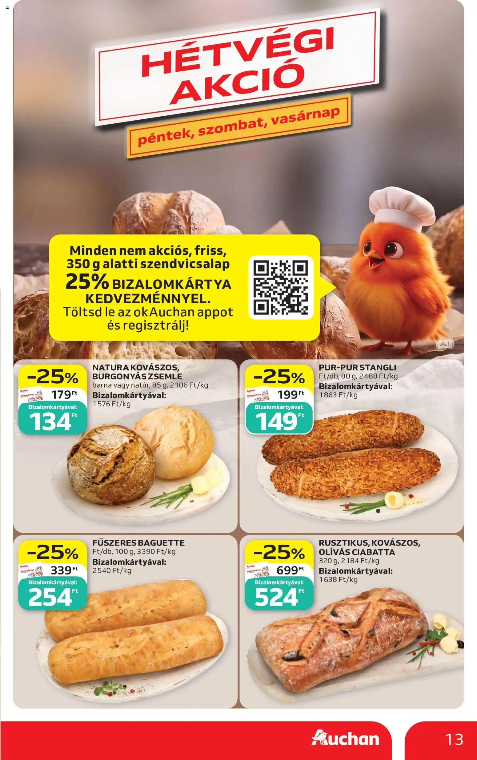 Katalógus Auchan akciós újság - 2026.09.24. -tól/töl > akció, lapozható szórólap 🛍️ szeptember 24.-tól szeptember 30.-ig 2026. - Oldal 13