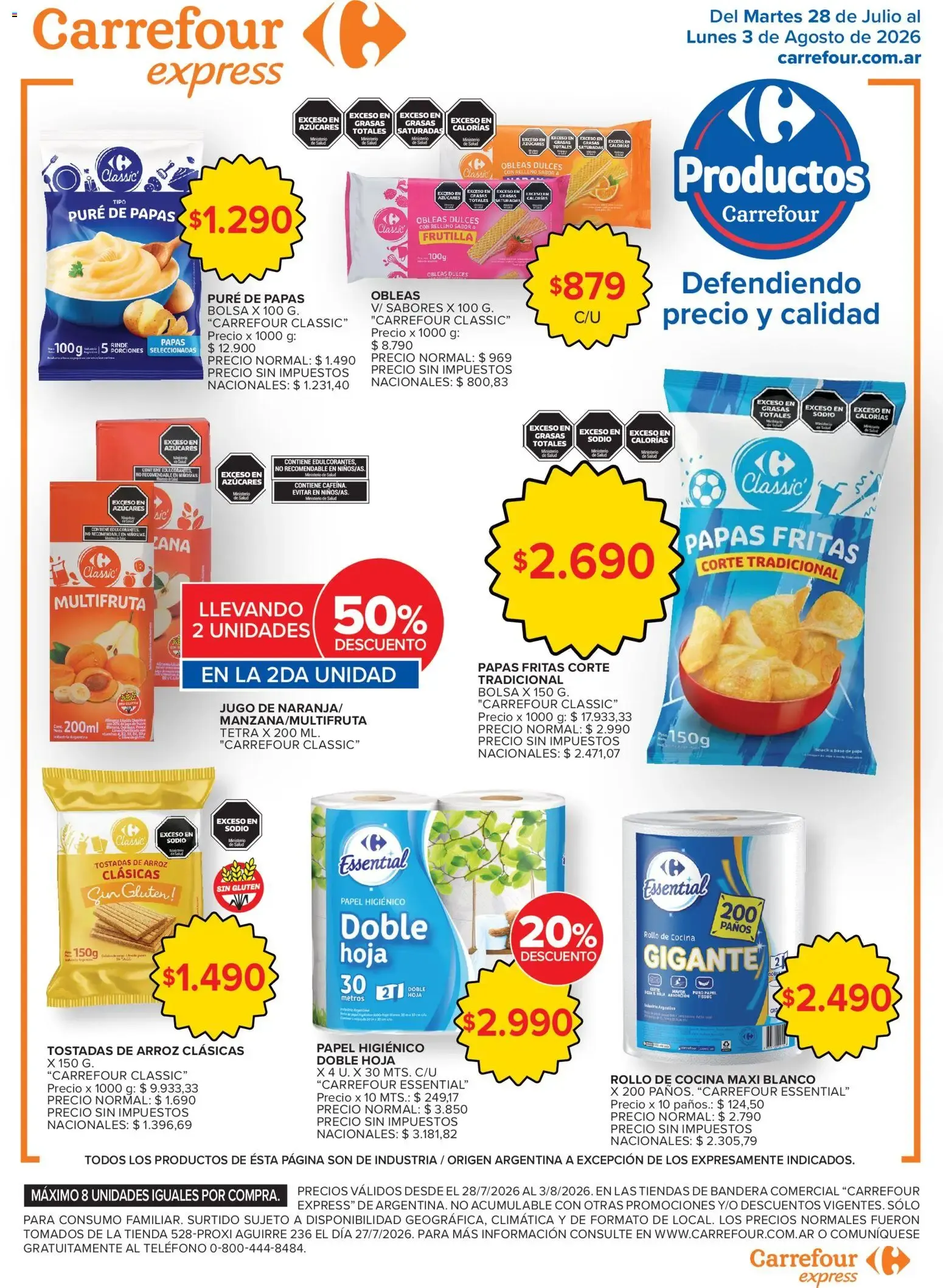Ofertas de Carrefour Express Folleto del 28/07/2026 - 03/08/2026 28 de julio al 3 de agosto 2026 - Página 4 del catálogo
