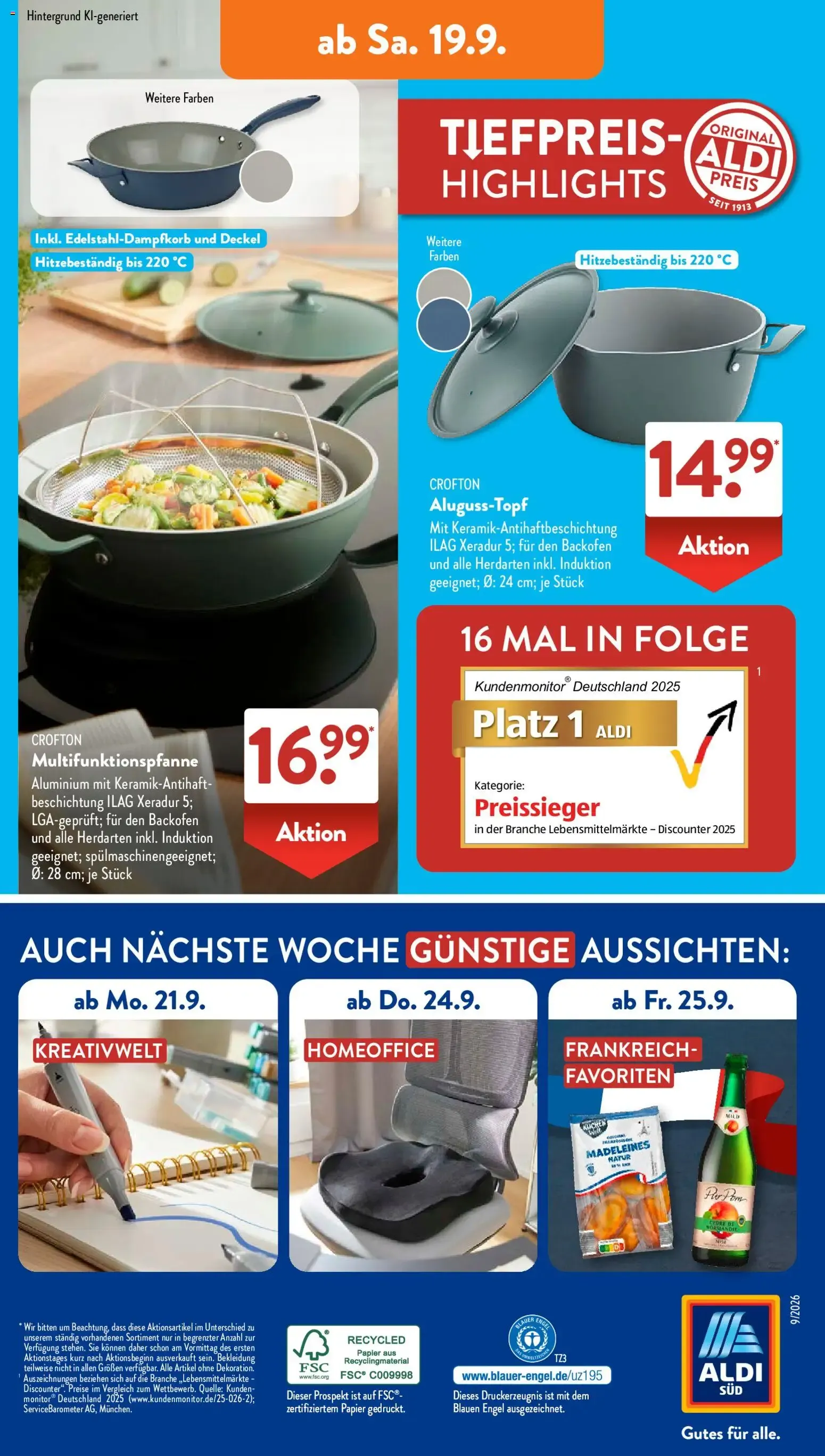 Aldi Süd Tiefpreis-Highlight von 14. September bis 19. September 2026 - Prospekt seite 16