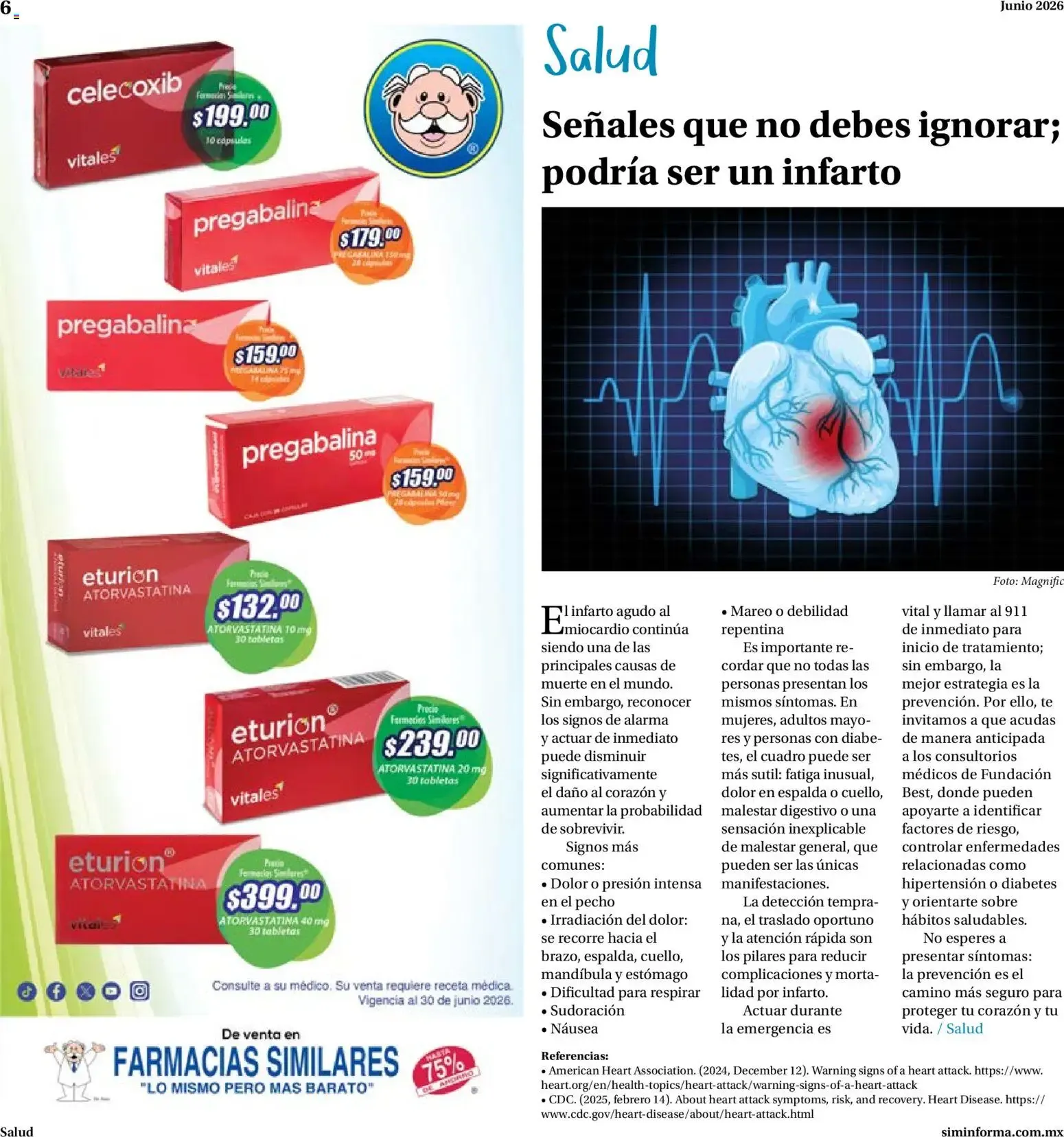 Catálogo de Farmacias Similares catálogo (01/06/2026 - 30/06/2026) - catálogo en línea 1 de junio al 30 de junio 2026 - Pagina 6