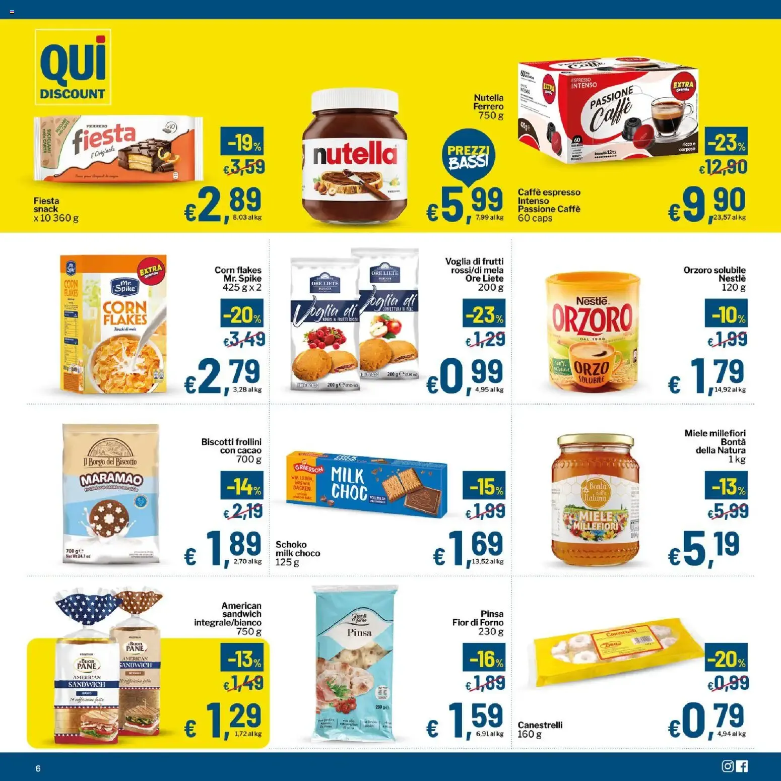 Qui Discount volantino dal 22/09/2026 - online Offerte da 22 settembre a 4 ottobre di 2026 - Pagina del volantino 6