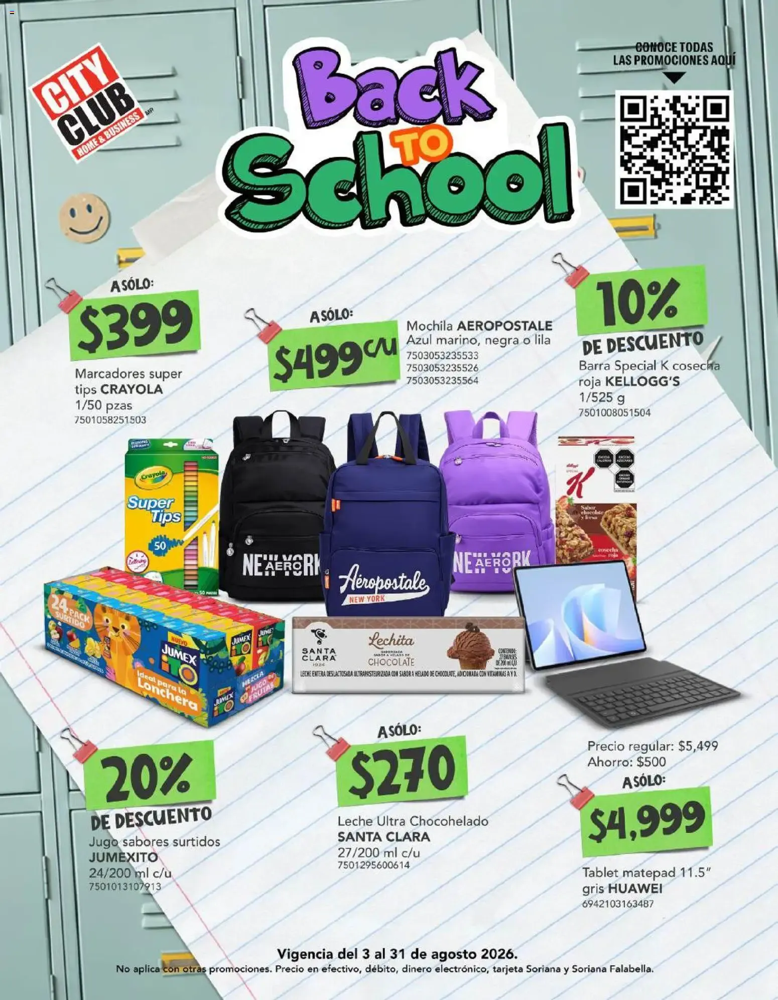 Catálogo de City Club Back to School 3 de agosto al 31 de agosto 2026 - Pagina 1