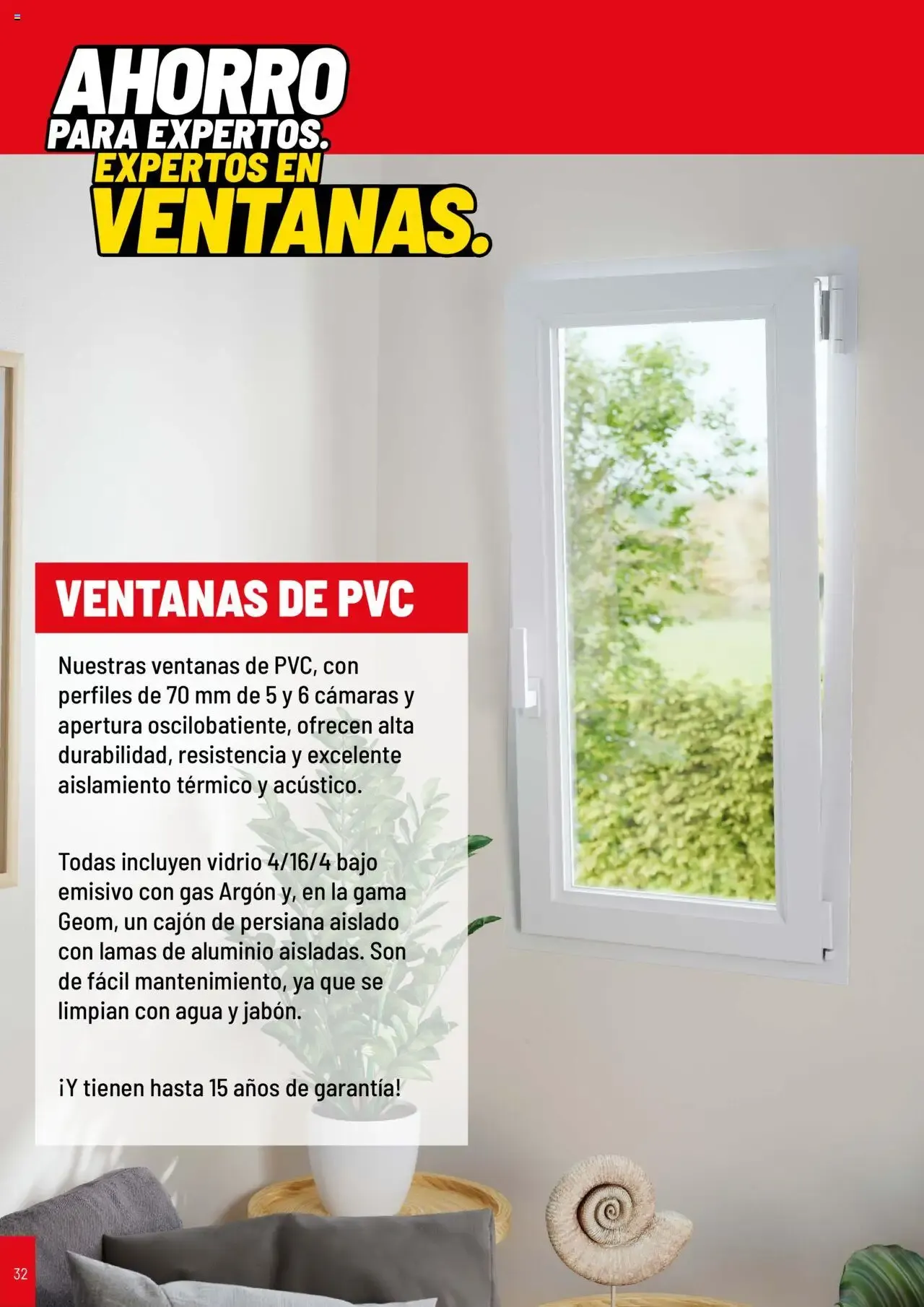 Catálogo de Brico Depôt Catálogo Puertas y Ventanas 2025 23 de julio al 30 de junio 2026 - Página 32