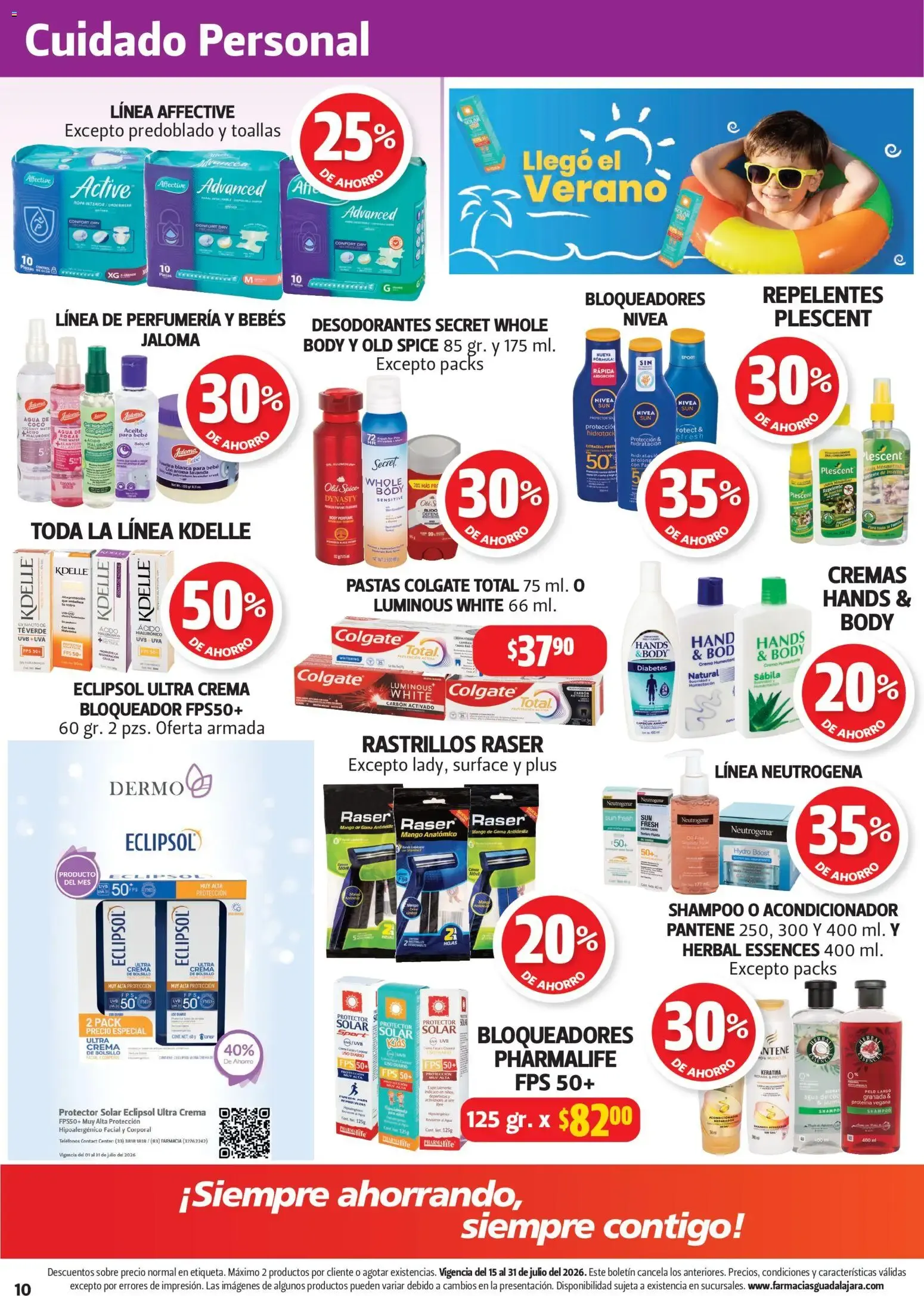 Catálogo de Farmacia Guadalajara catálogo (15/07/2026 - 31/07/2026) - catálogo en línea 15 de julio al 31 de julio 2026 - Pagina 10