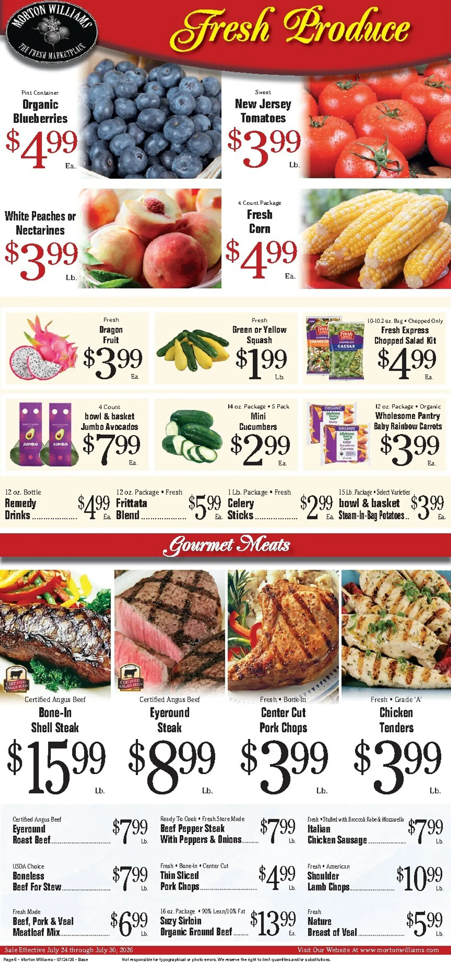 Weekly ad Current Morton Williams - Manhattan / Jersey City leaflet valid from Friday 07/24/2026 to Thursday 07/30/2026 from July 24 to July 30 2026 - Page 6