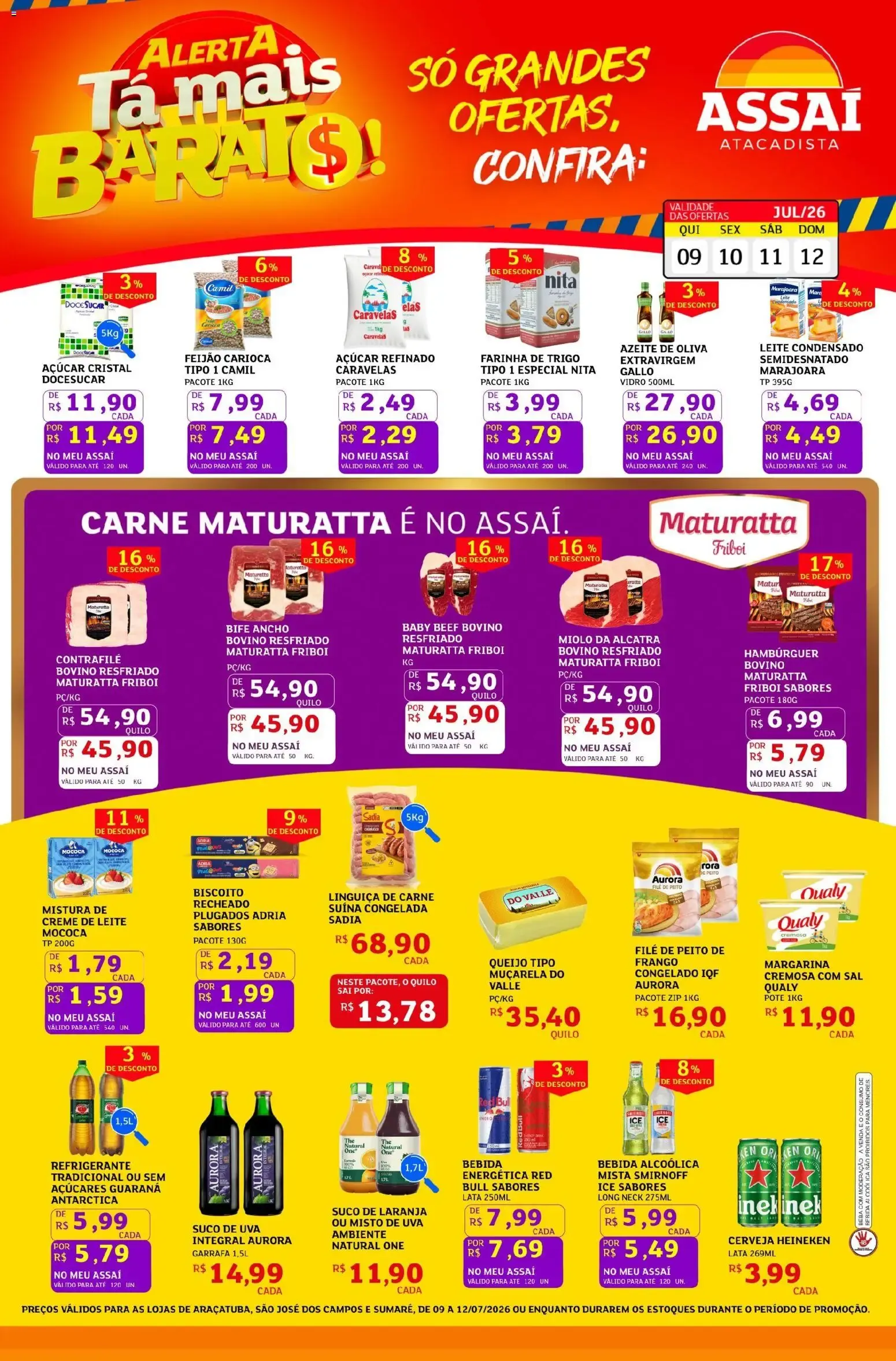 Encarte de Assaí Atacadista ofertas - SP de 09/07/2026 | Promoções Online 9 de julho até 12 de julho 2026 - Pagina 1