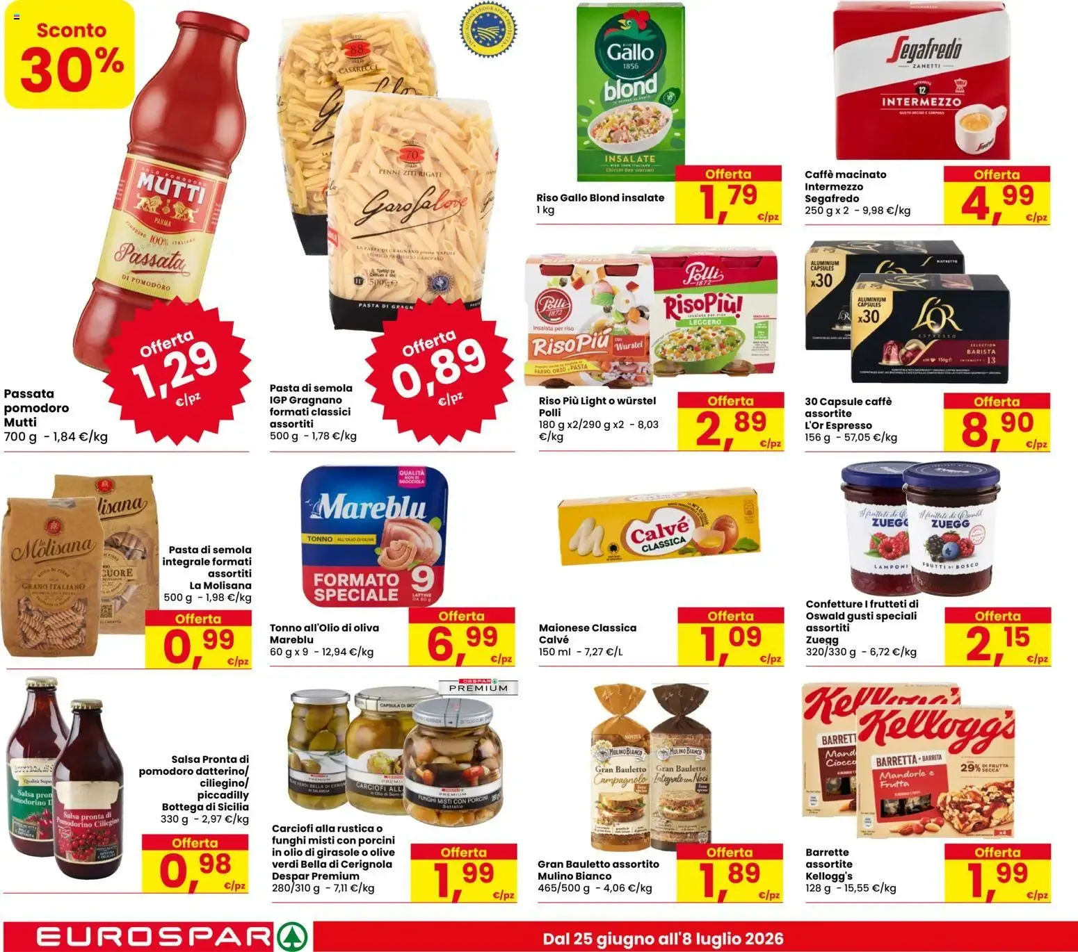 Eurospar volantino dal 25/06/2026 - online Offerte da 25 giugno a 8 luglio di 2026 - Pagina del volantino 12
