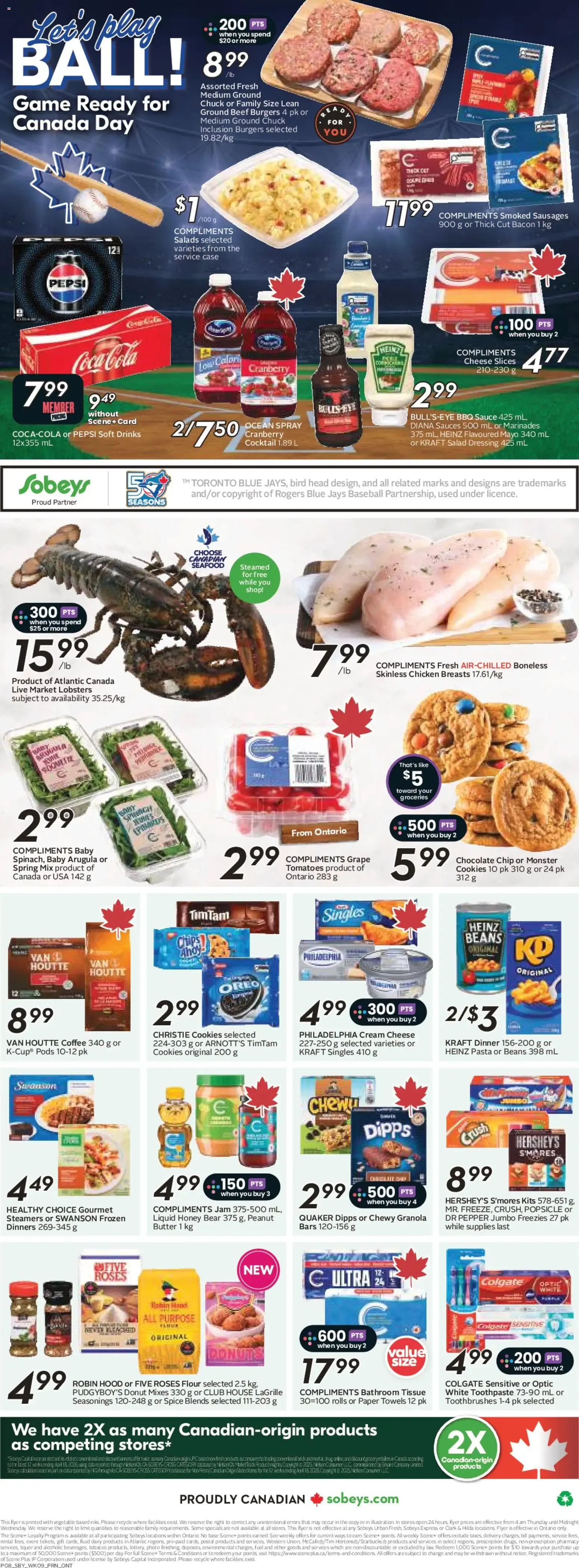 Sobeys weekly flyer / circulaire from Jun 25, 2026 > weekly specials & deals from June 25 to July 1 2026 - flyer page 4