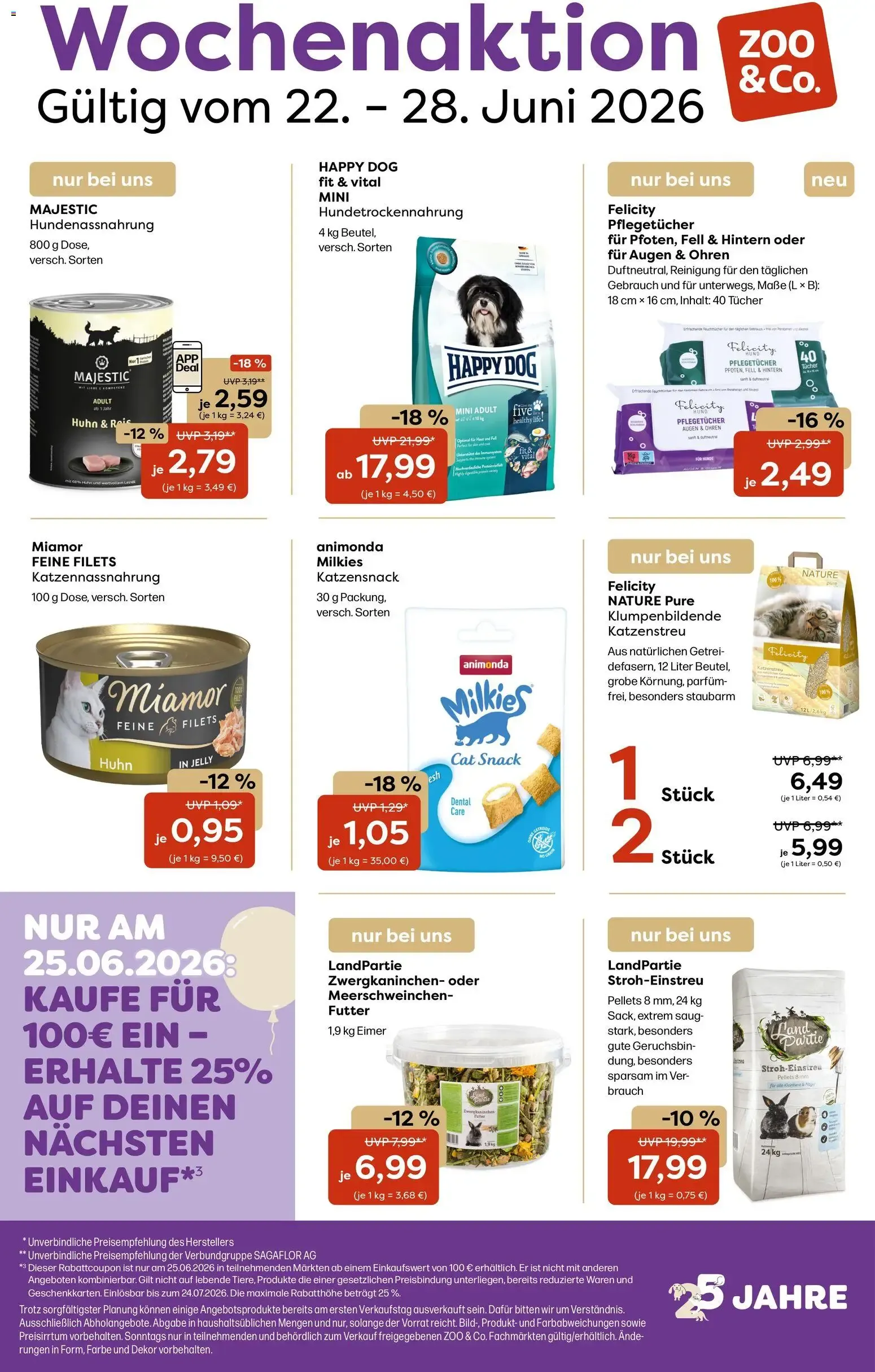 Zoo & co Prospekt vom 22.06.2026 – Angebote online von 22. Juni bis 28. Juni 2026 - Prospekt seite 1