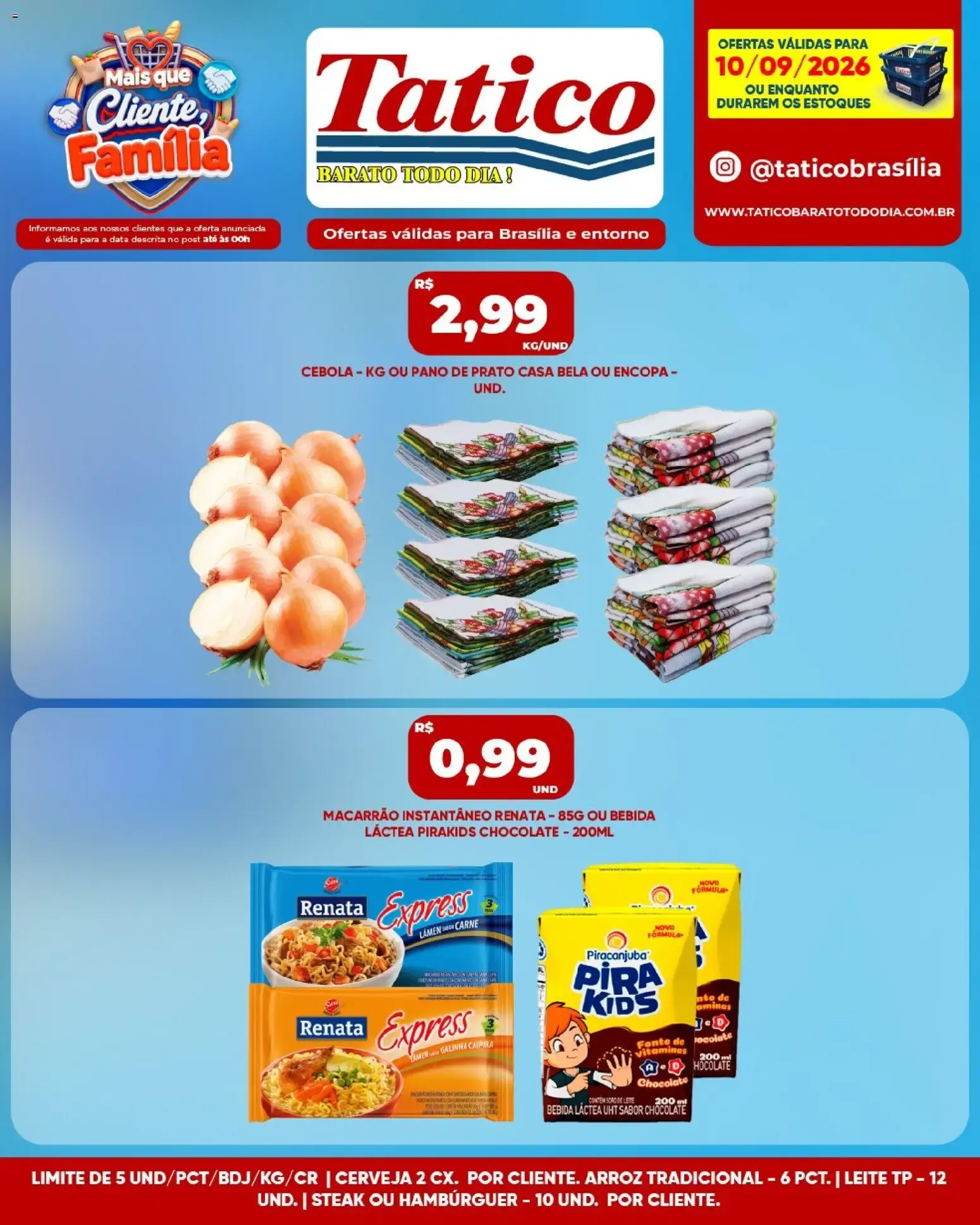Tatico ofertas do Dia de 10/09/2026 | Promoções Online