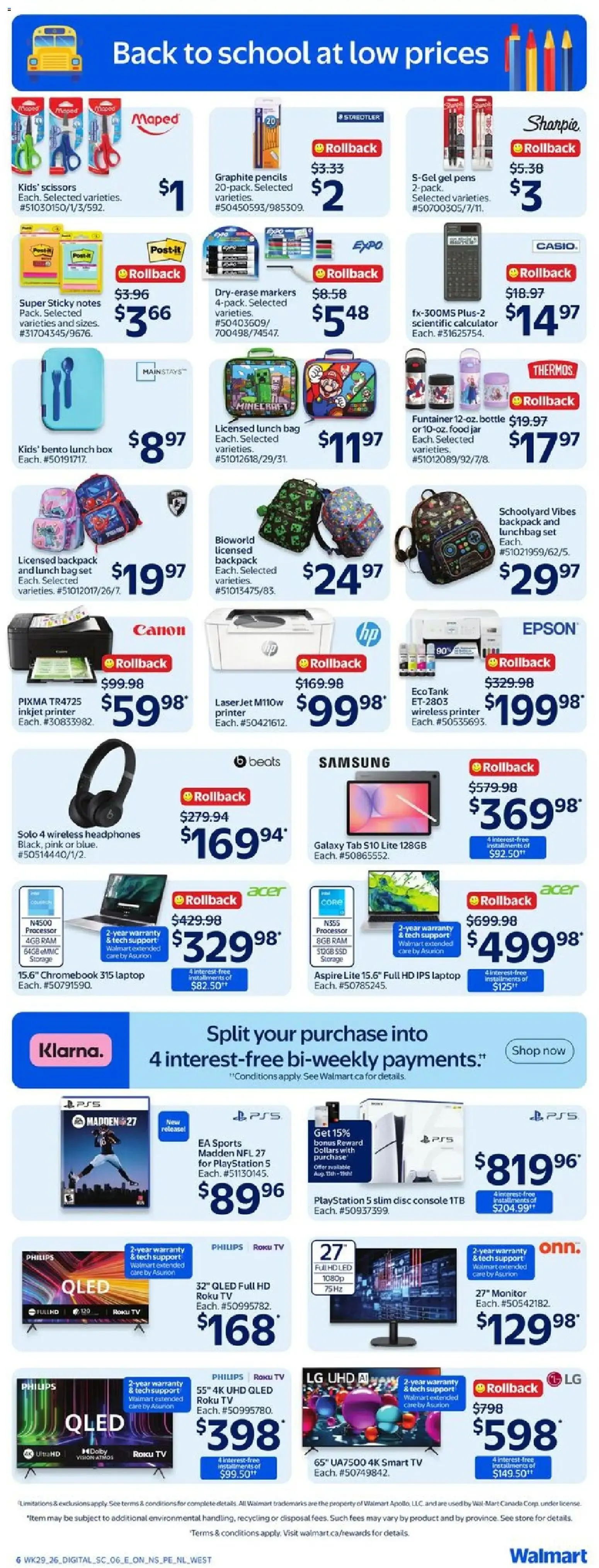 Walmart weekly flyer from Aug 13, 2026 > weekly specials & deals from August 13 to August 19 2026 - flyer page 8