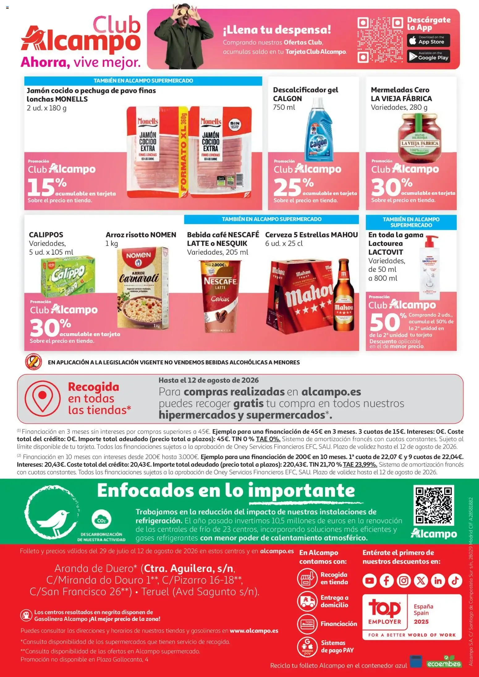 Catálogo de Alcampo: Come fácil en verano 29 de julio al 12 de agosto 2026 - Página 16
