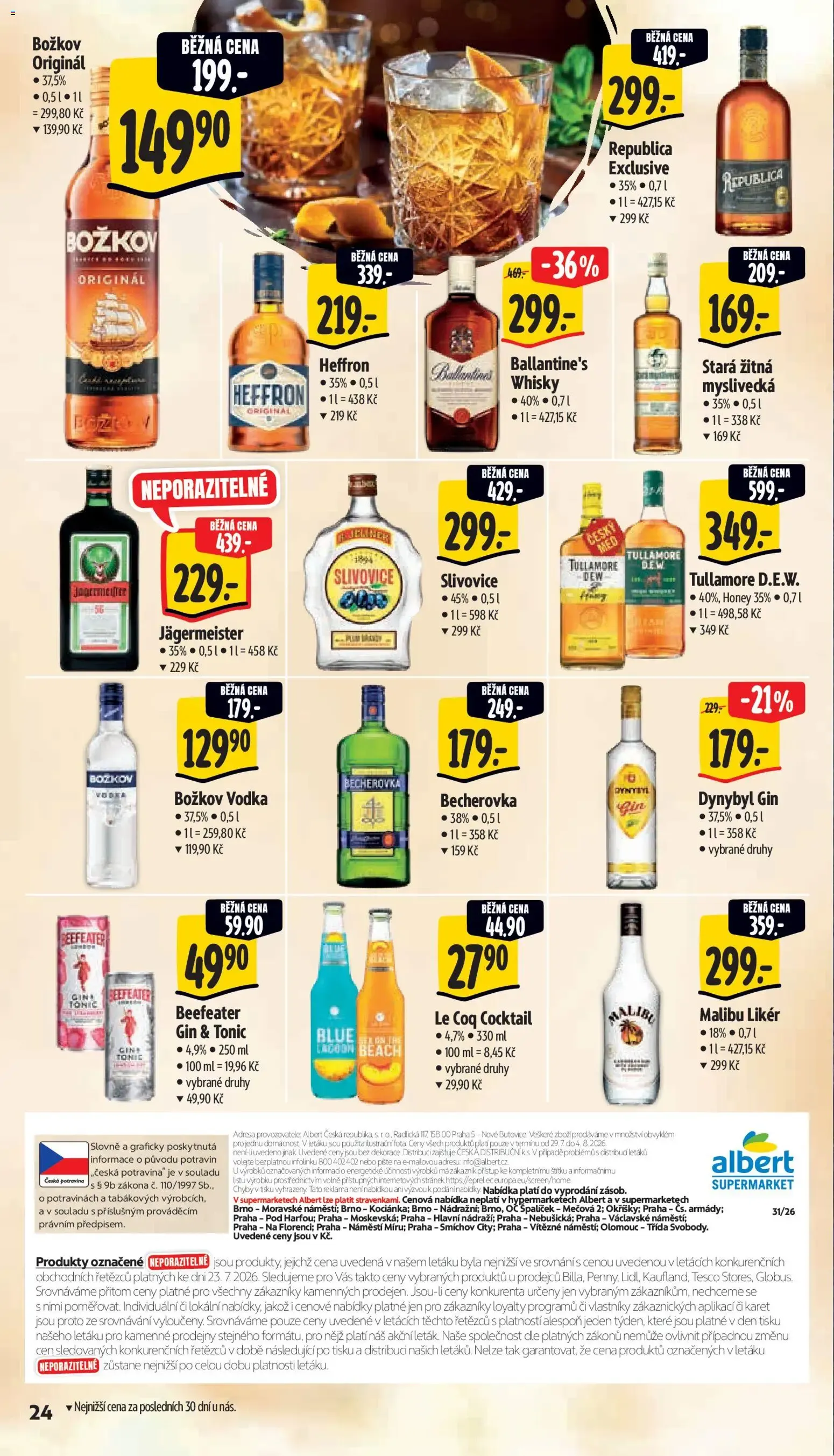 Albert leták - Supermarket od 29.07.2026 - Akční leták - 29. července 4. srpna 2026 - Page 34