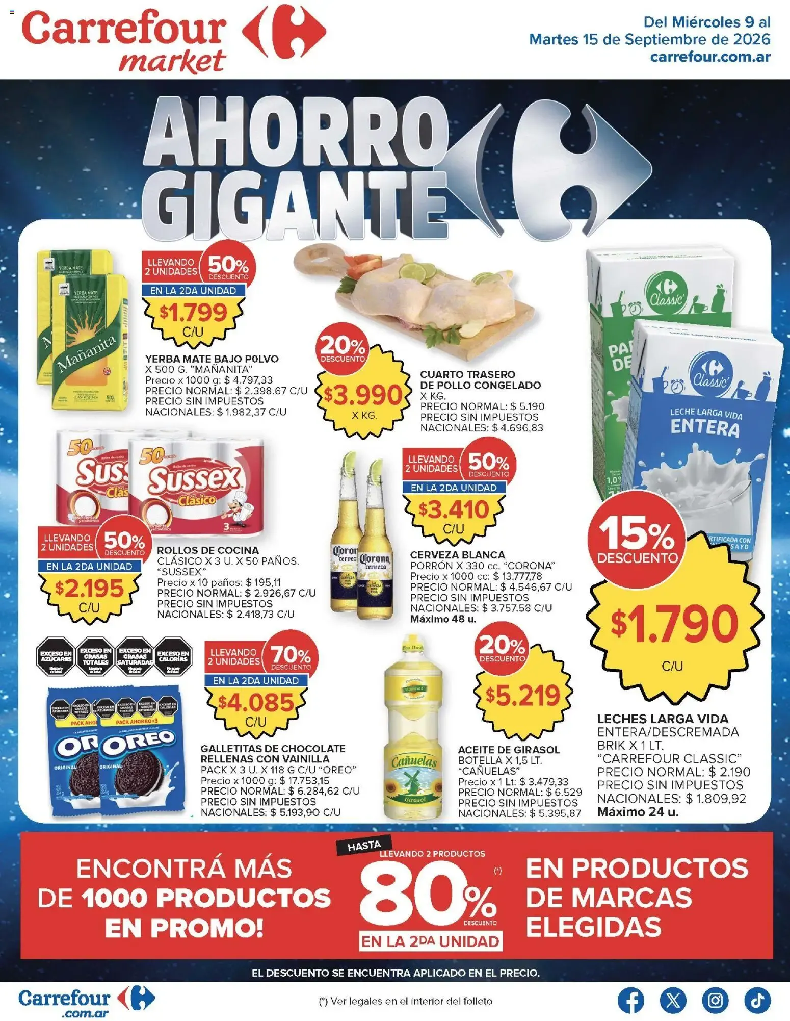 Carrefour Market catálogo del 09/09/2026 - 15/09/2026