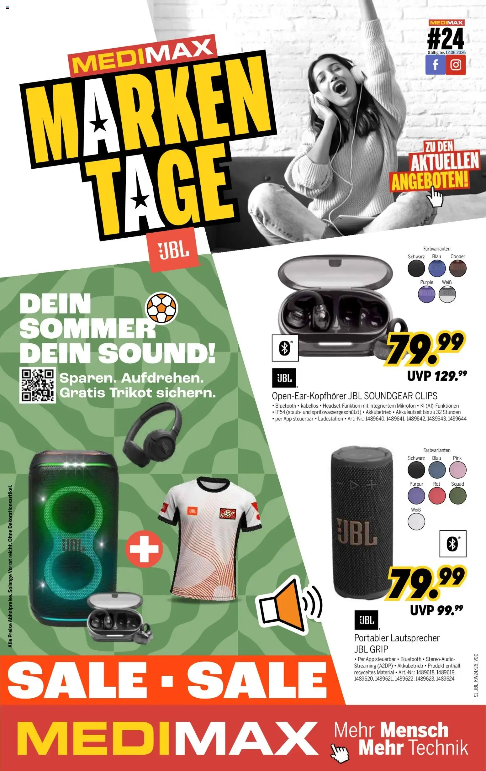 Medimax Marken Tage von 6. Juni bis 12. Juni 2026 - Prospekt seite 1