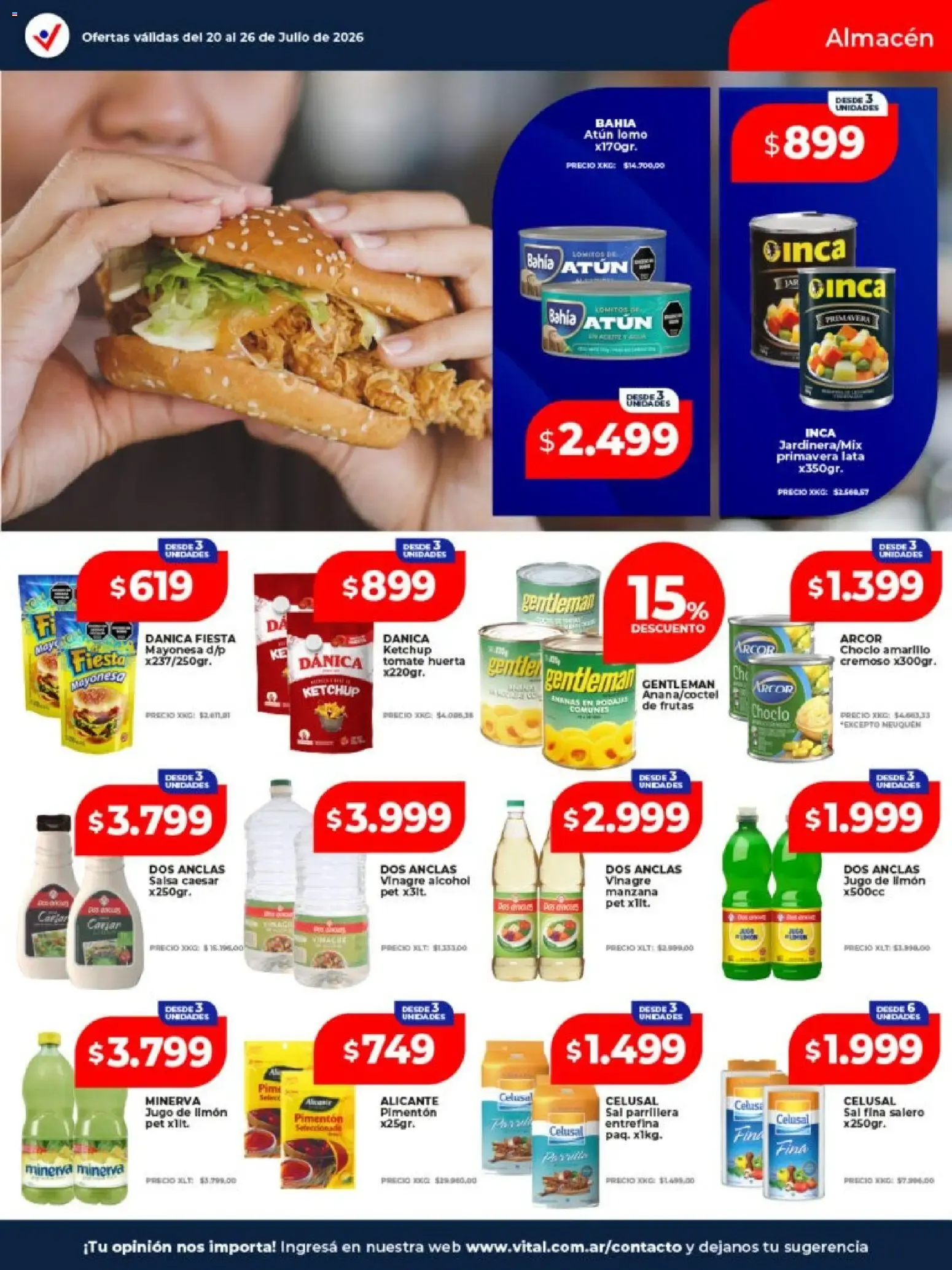 Ofertas de Vital - Ofertas || del 20/07/2026 - 26/07/2026 || Catálogo 20 de julio al 26 de julio 2026 - Página 17 del catálogo