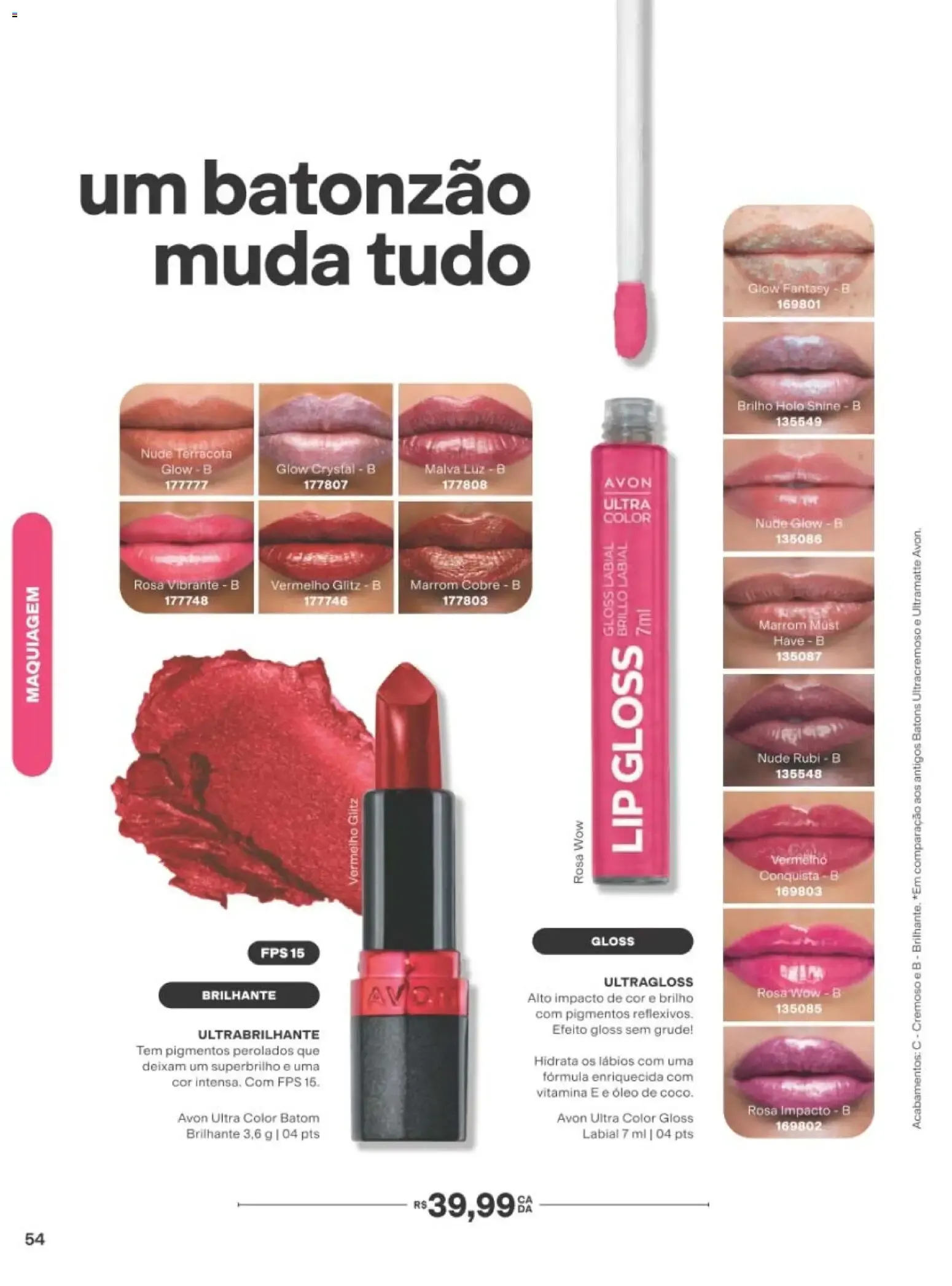 Encarte de Revista Avon folheto - Campanha 14 de 01/09/2026 | Promoção Online 1 de setembro até 20 de setembro 2026 - Pagina 54