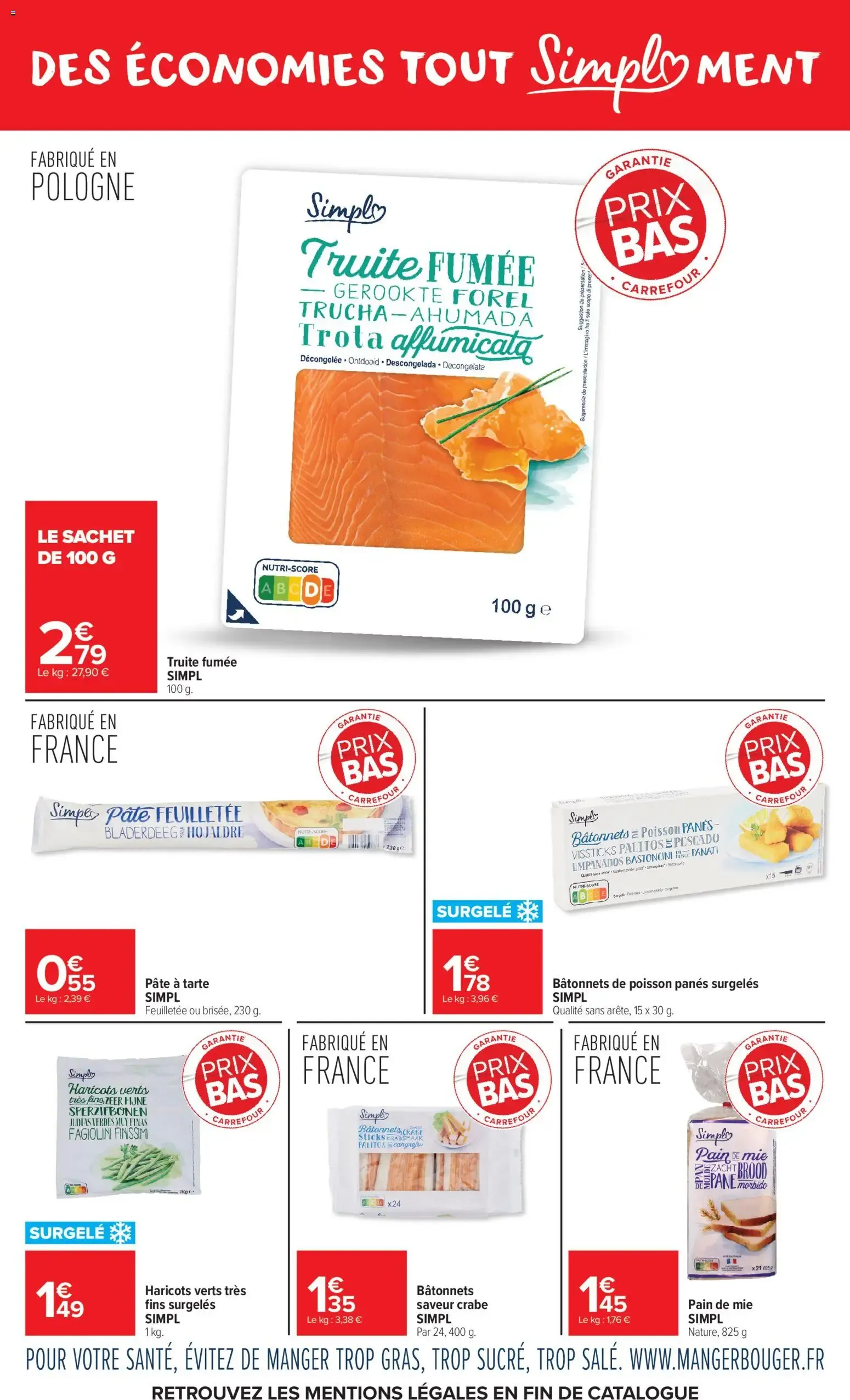 Carrefour Market Garantie prix bas-tout simpl'ment à partir du 01/06/2026 - promo en ligne du 1 juin au 21 juin 2026 - Catalogue page 5