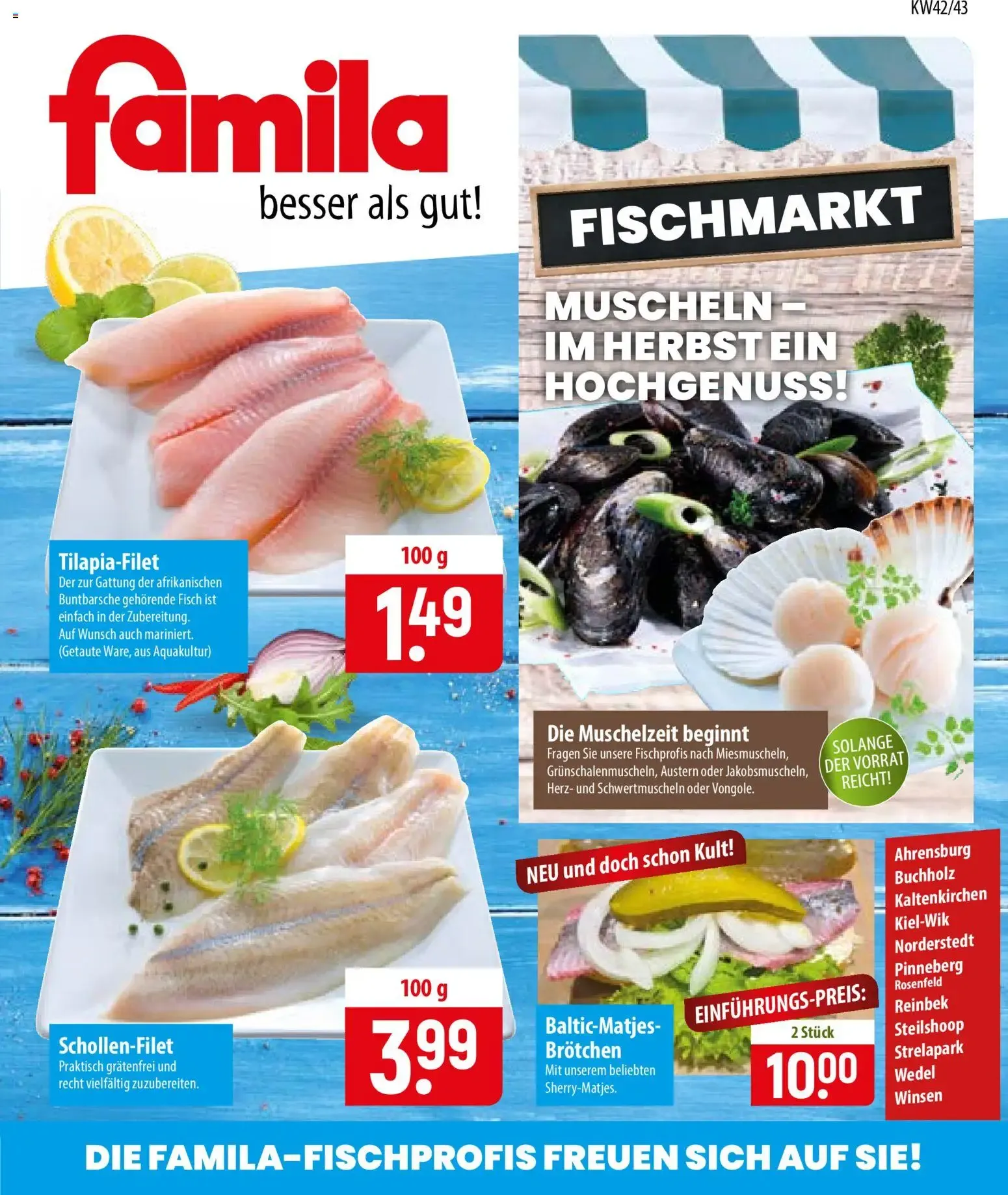 Famila Fischmarkt (ab 12.10.2026) zum Blättern von 12. Oktober bis 24. Oktober 2026 - Prospekt seite 1