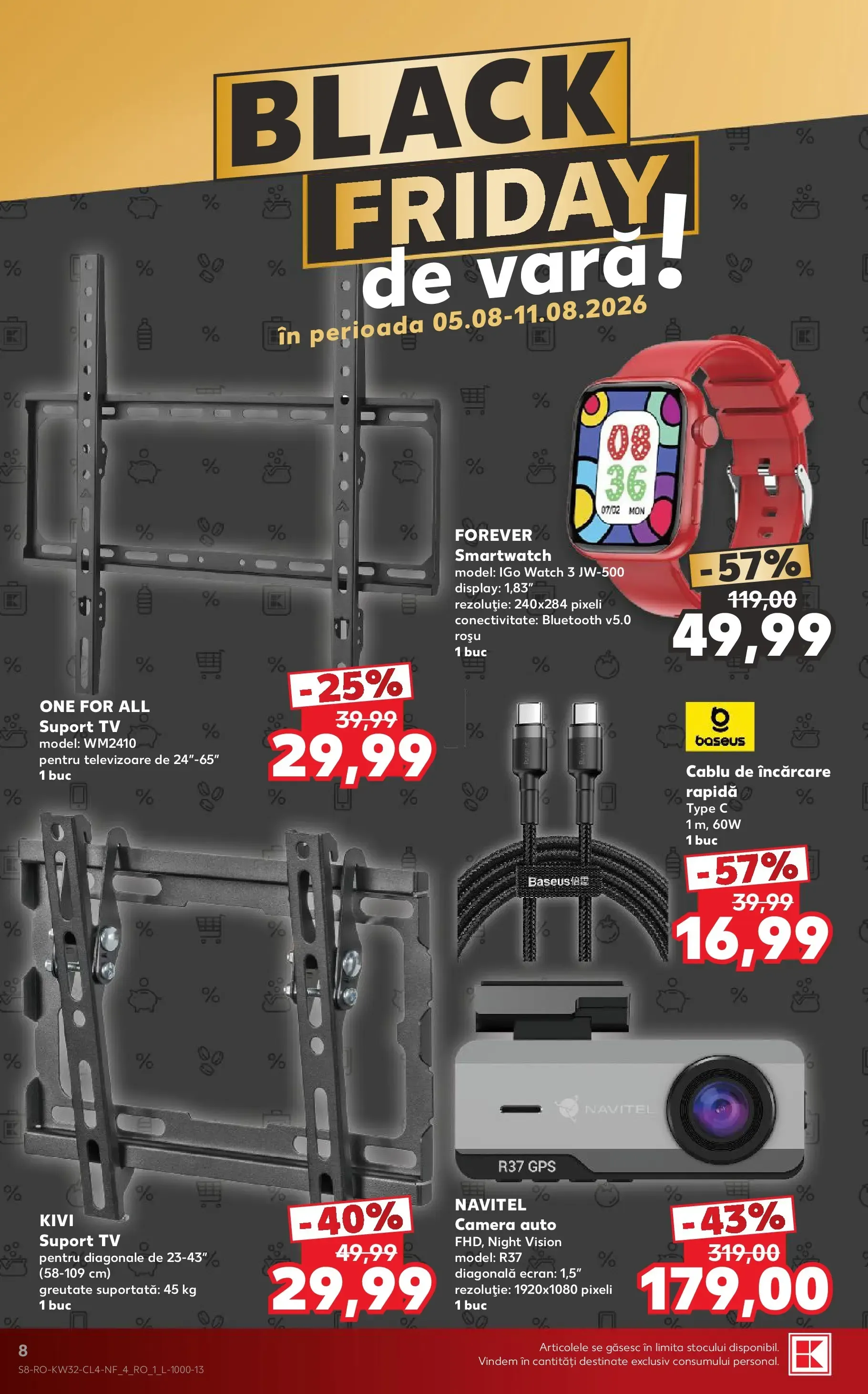 Catalog Kaufland Black Friday de Vară de la 5 august până la 11 august 2026 - Revista Pagina 8