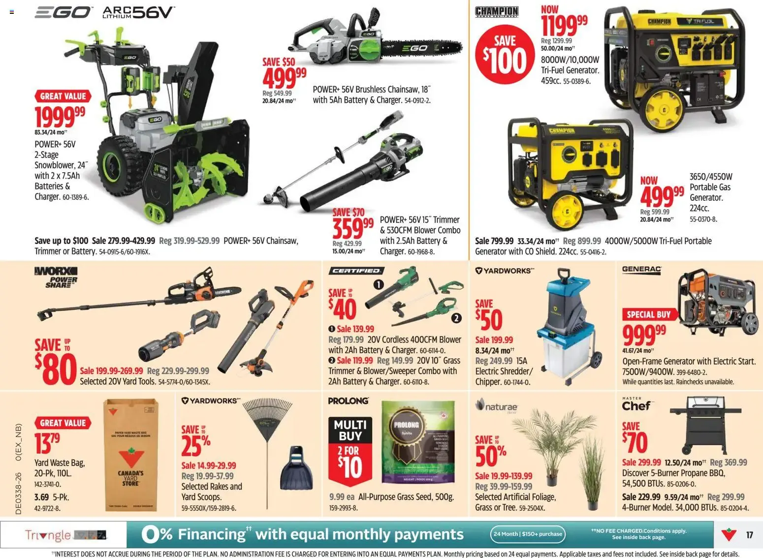 Canadian Tire weekly flyer from Sep 17, 2026 > weekly specials & deals from September 17 to September 24 2026 - flyer page 17