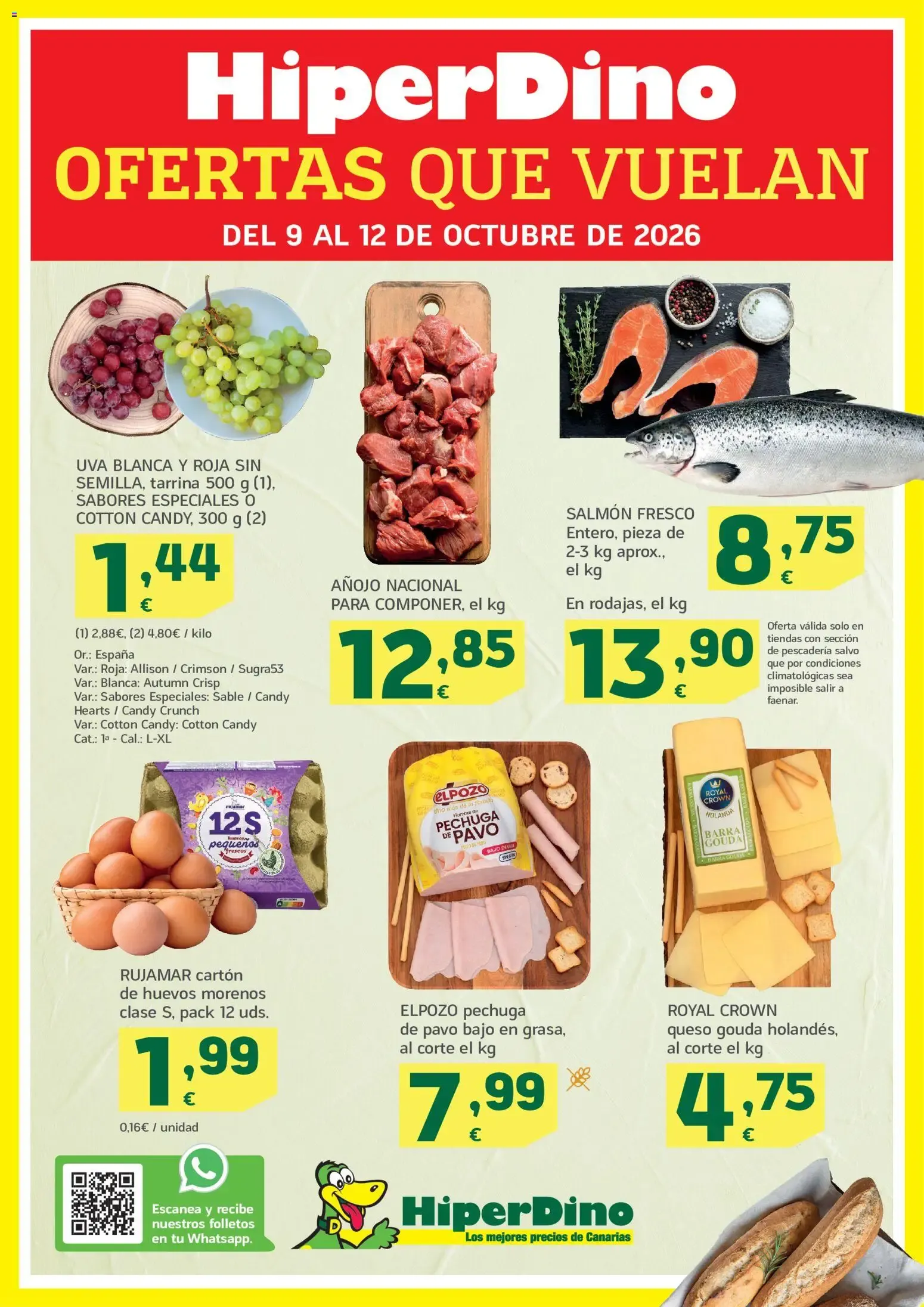 Catálogo de HiperDino folleto del 09/10/2026 (catálogo) 9 de octubre al 12 de octubre 2026 - Página 1