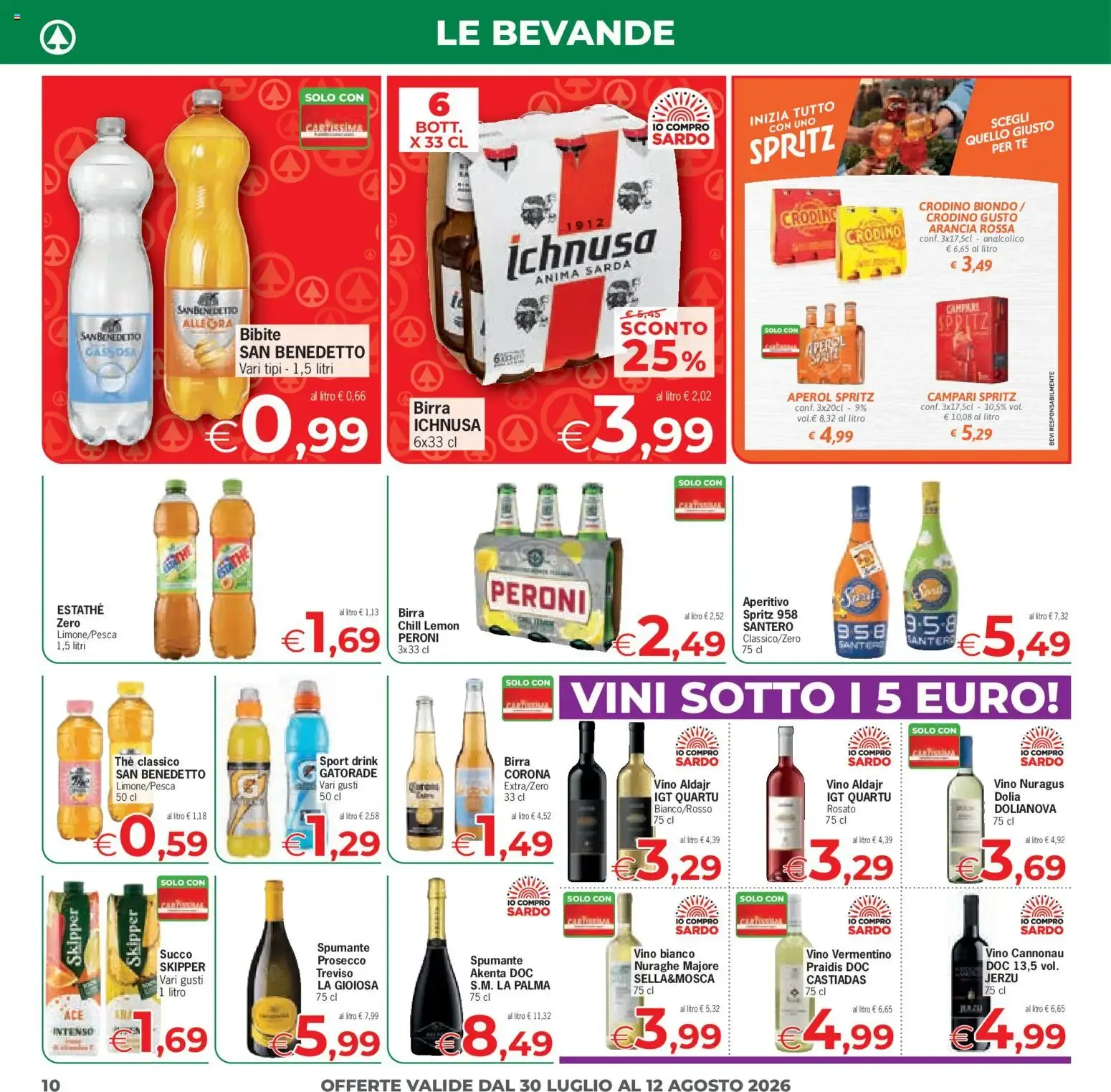 Despar Eurospar - Offerte Sotto l'Ombrellone da 30 luglio a 12 agosto di 2026 - Pagina del volantino 9