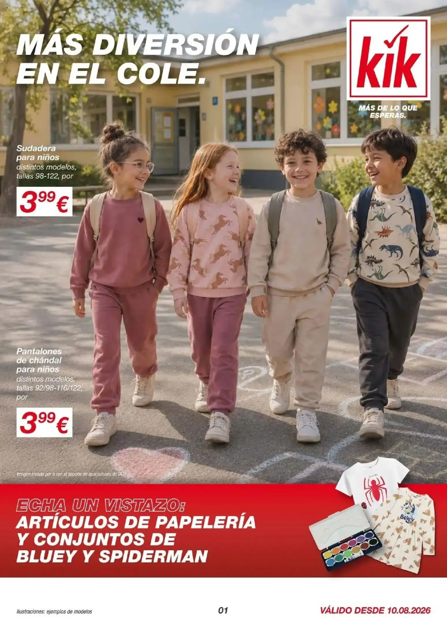 Catálogo de KIK Más diversión en el cole del 10/08/2026 | Catálogo 10 de agosto al 16 de agosto 2026 - Página 1