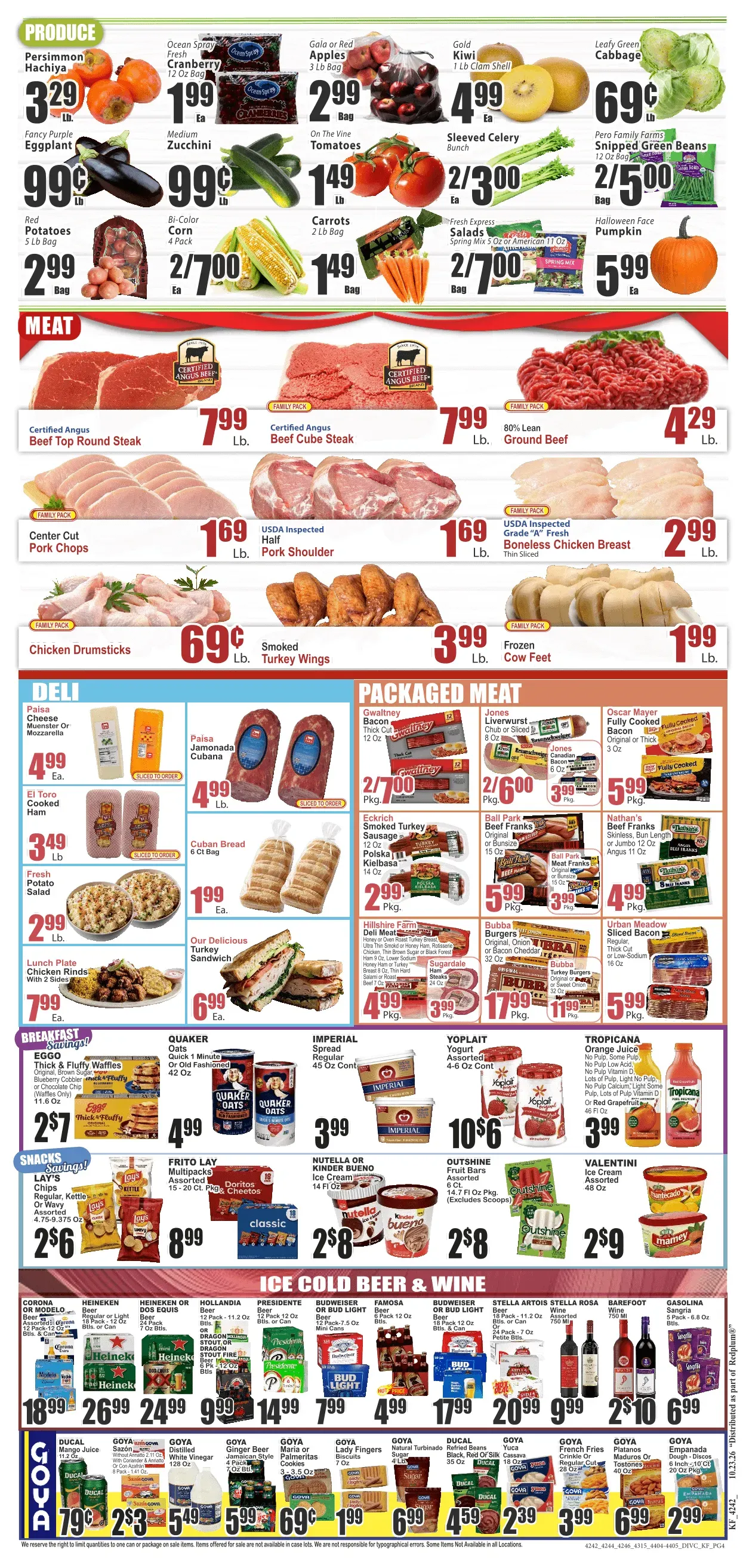 Weekly ad Current Key Food Fresh leaflet valid from Friday 10/23/2026 to Thursday 10/29/2026 from October 23 to October 29 2026 - Page 4