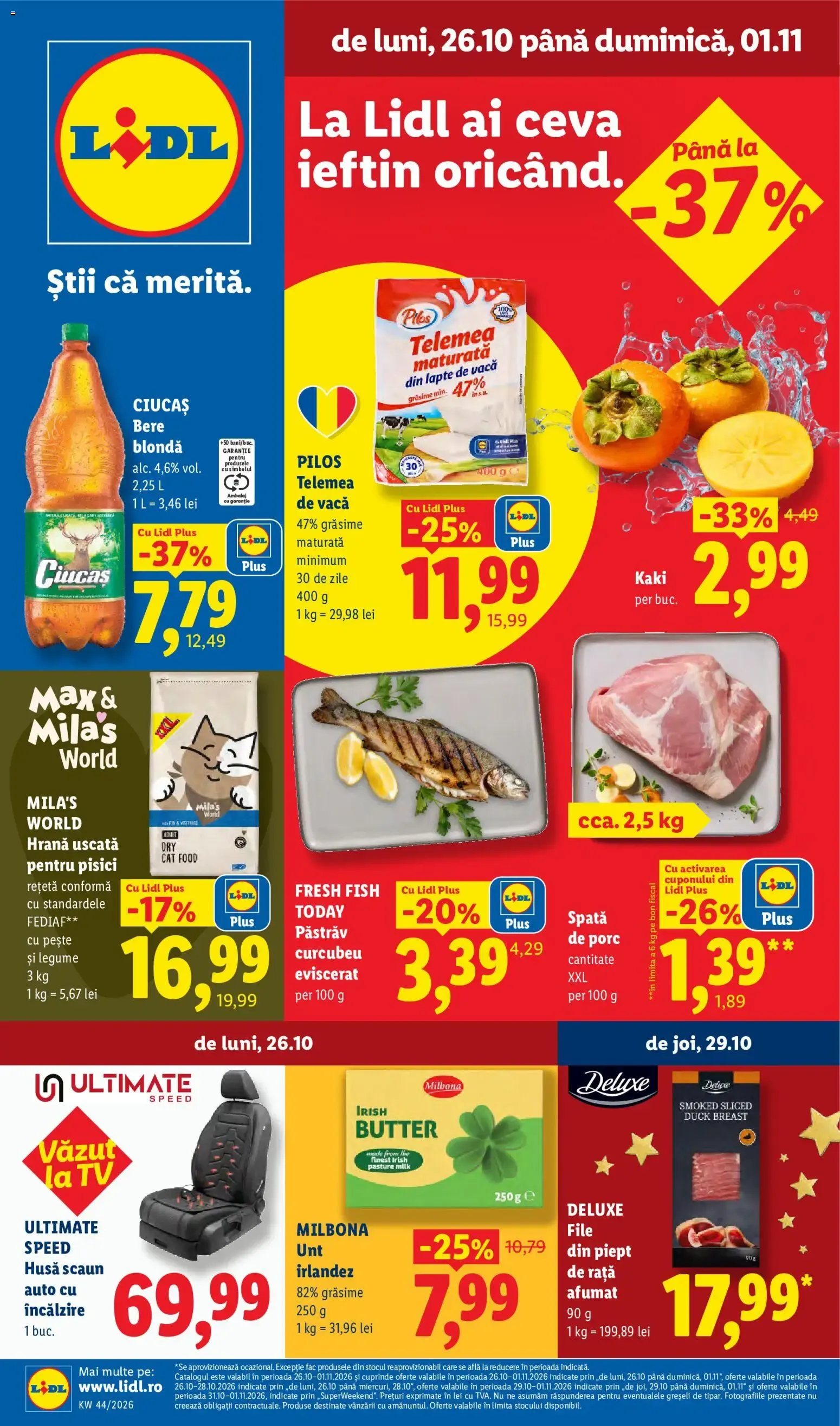 Catalog LIDL 26.10.2026 - Oferta și Revista online