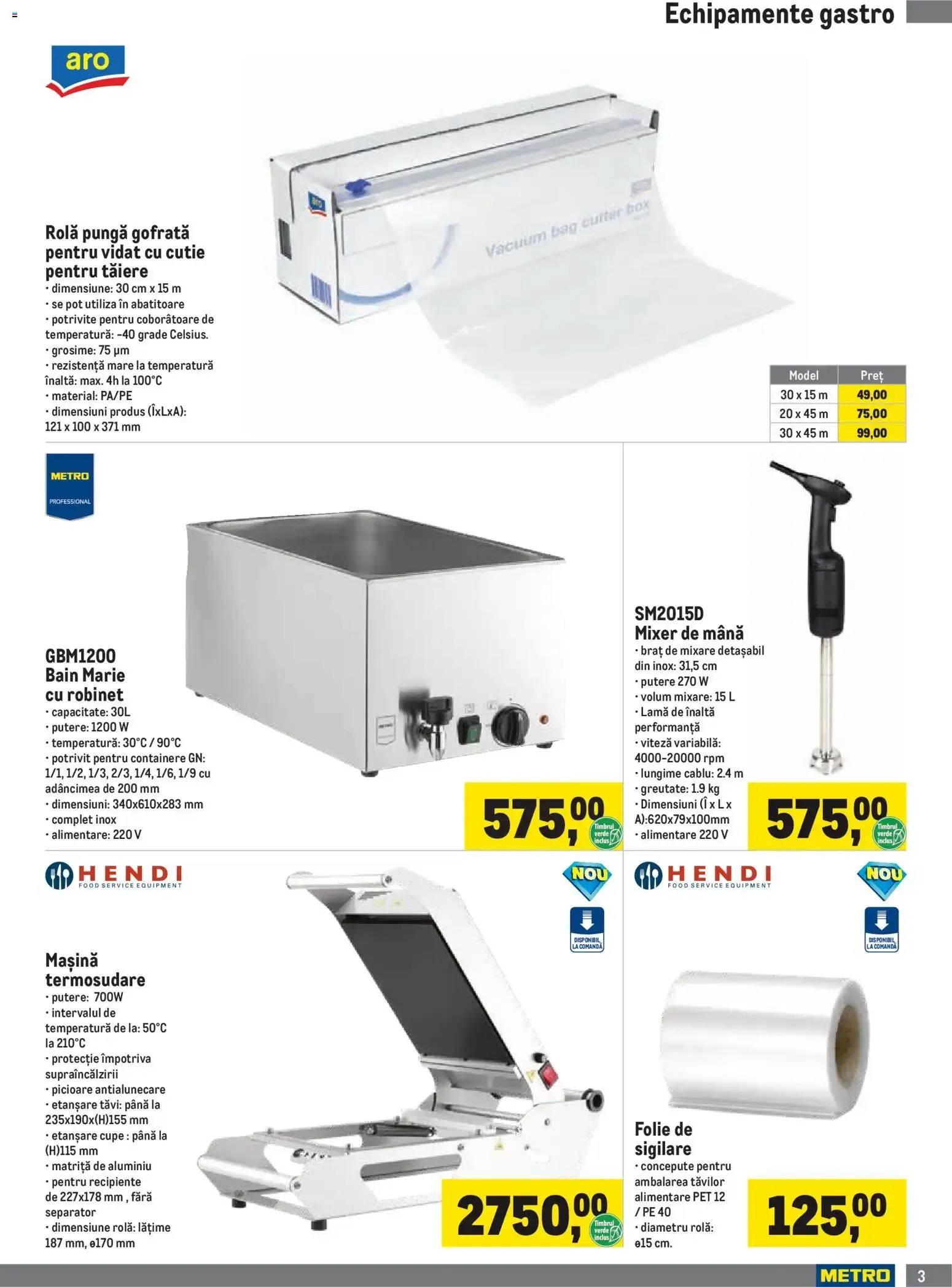 Catalog Metro Catalog Soluții Nealimentare pentru HoReCa - Oferta 01.10.2026 - 04.01.2027 de la 1 octombrie până la 4 ianuarie 2027 - Revista Pagina 3