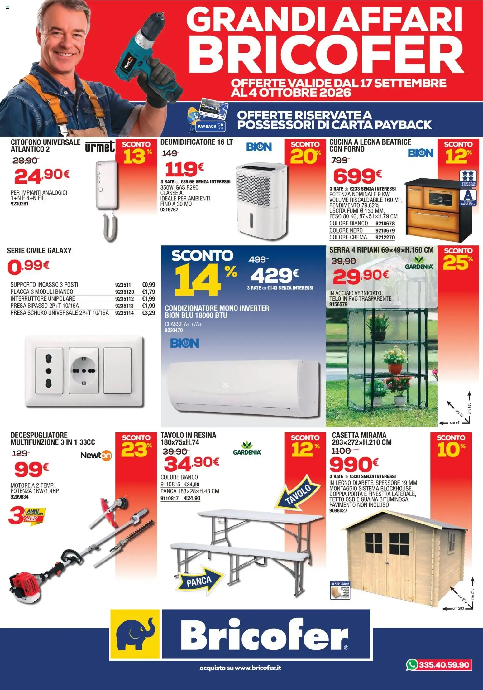 Nuovo Bricofer volantino dal 17/09/2026 > offerte anteprima 🛍️ da 17 settembre a 4 ottobre di 2026 - Pagina del volantino 2