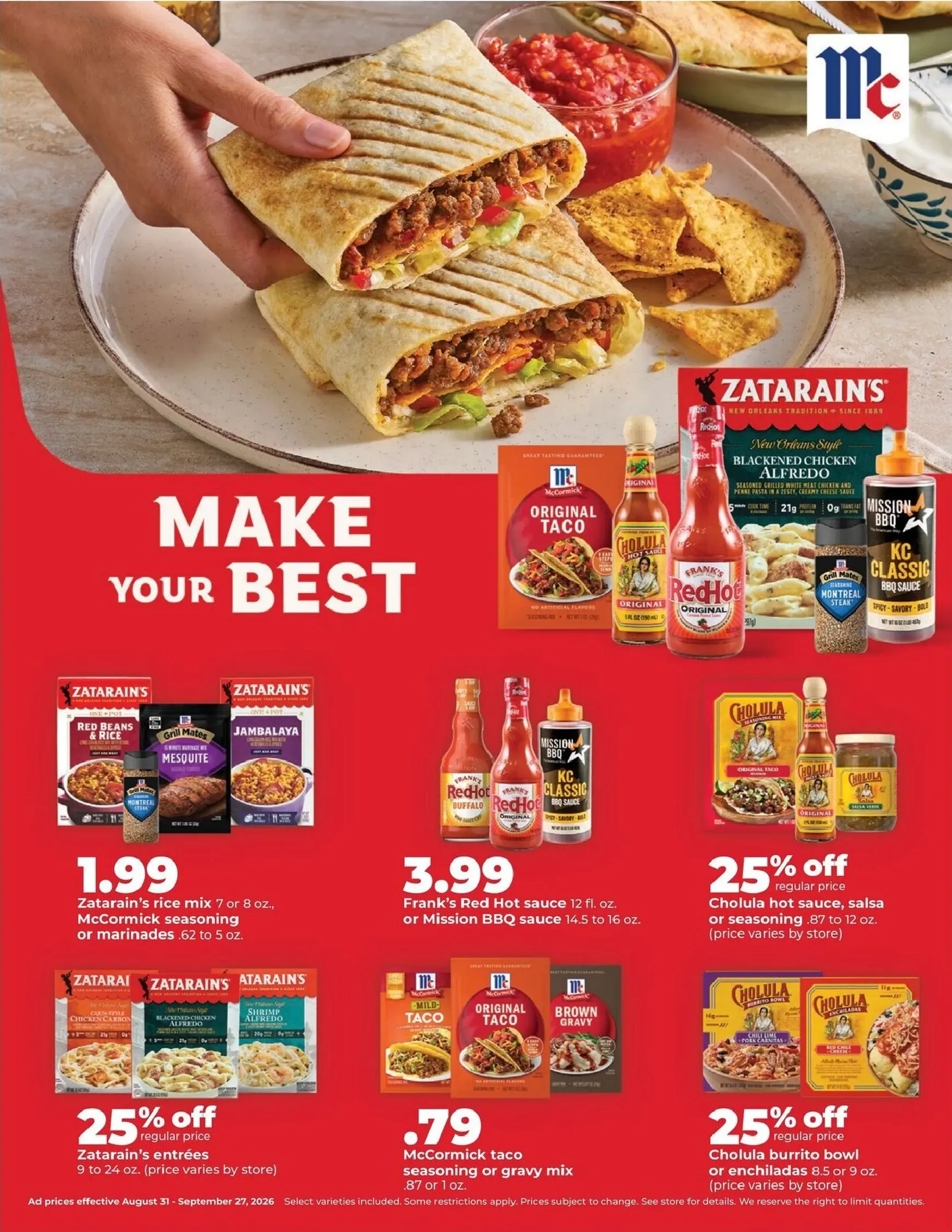 Weekly ad Current Hy Vee - September leaflet valid from Monday 08/31/2026 to Sunday 09/27/2026 from August 31 to September 27 2026 - Page 11