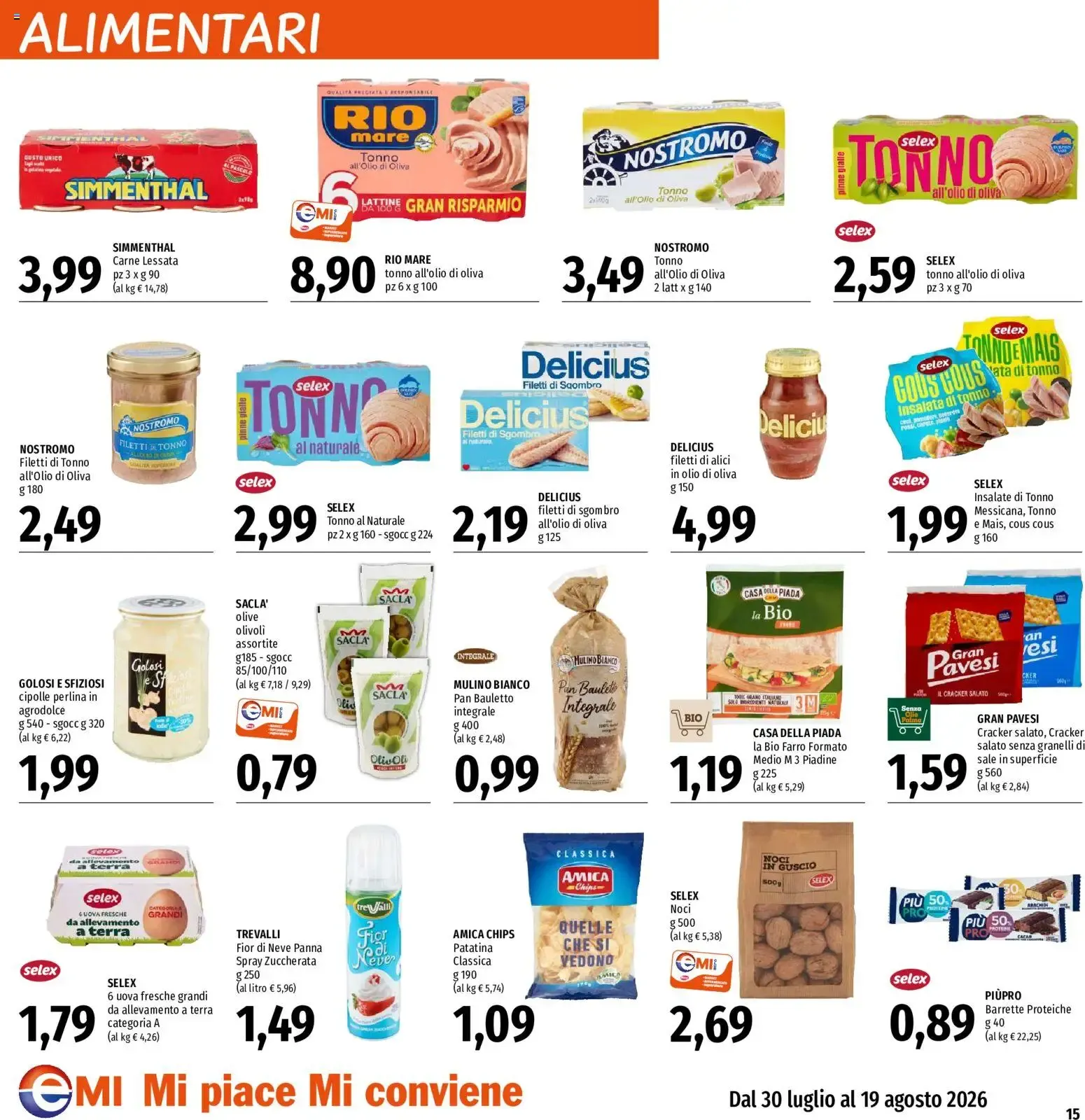 EMI volantino dal 30/07/2026 - online Offerte da 30 luglio a 19 agosto di 2026 - Pagina del volantino 15