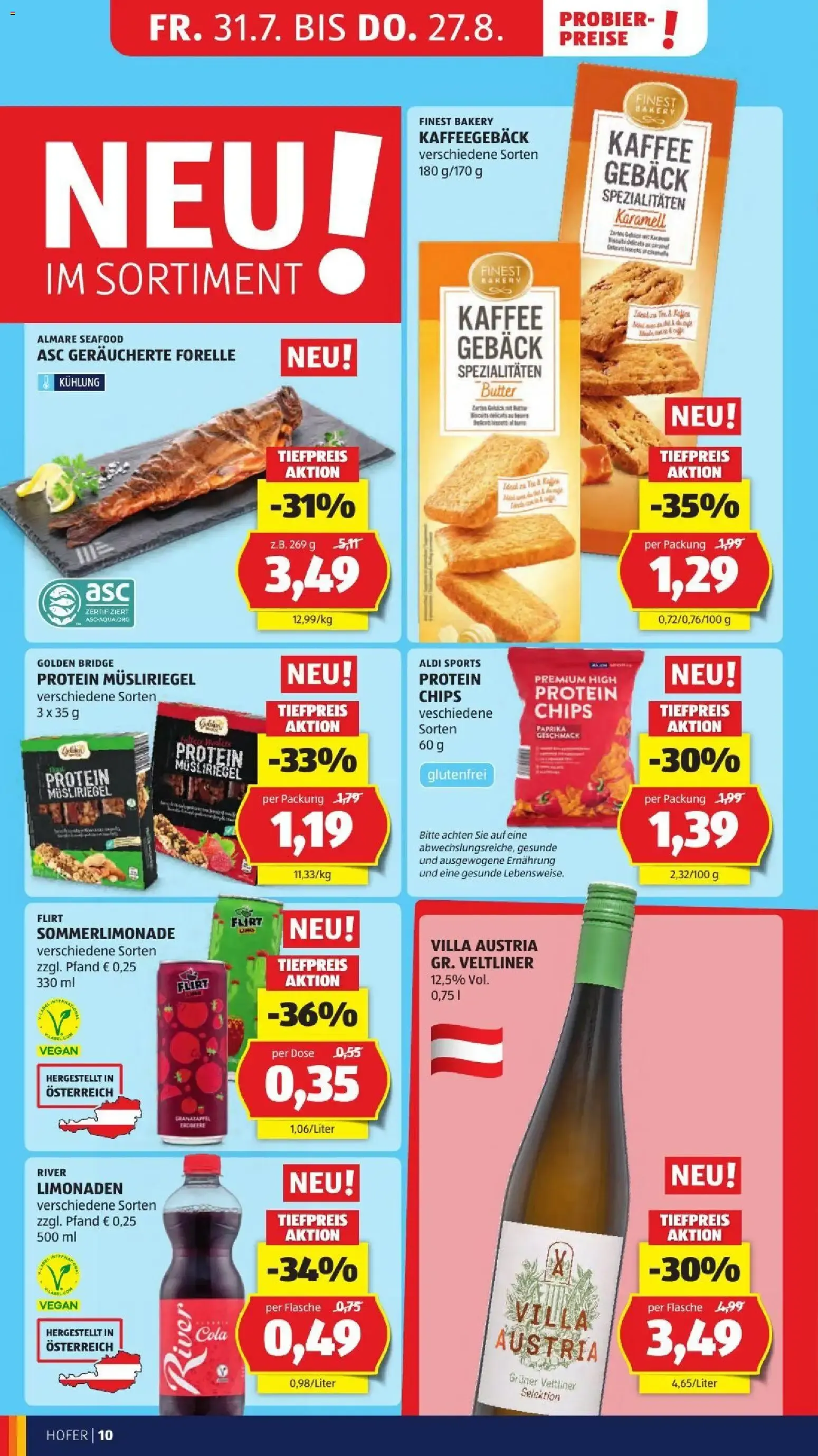 Hofer Flugblatt ab 31.07. - Angebote, Aktionen von 31. Juli bis 6. August 2026 - Flugblätt seite  16