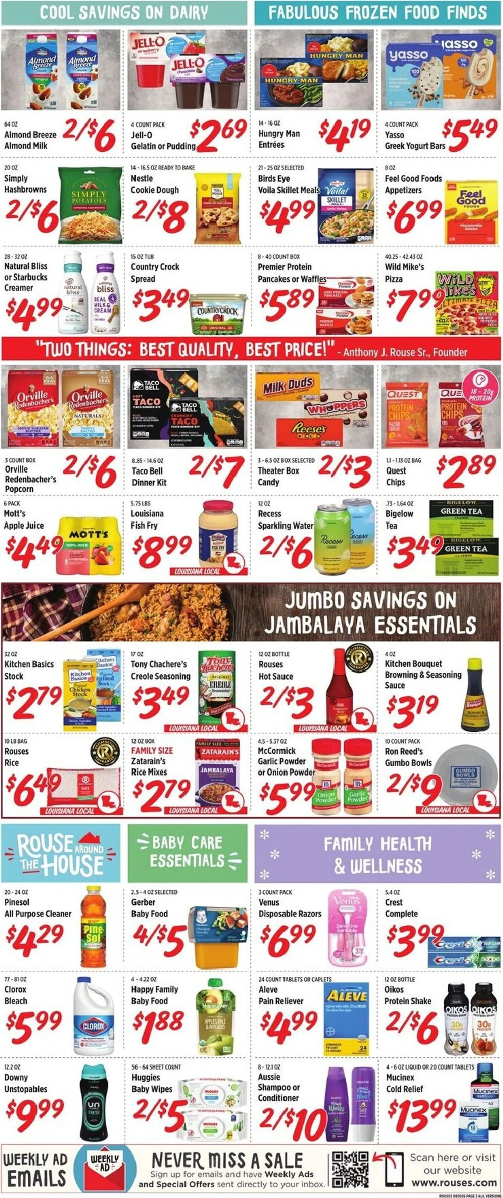 Weekly ad Rouses Markets Tailgating Headquarters from September 30 to October 7 2026 - Page 6