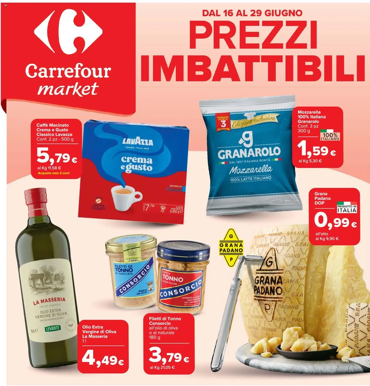Carrefour market: PREZZI IMBATTIBILI da 16 giugno a 29 giugno di 2026 - Pagina del volantino 1